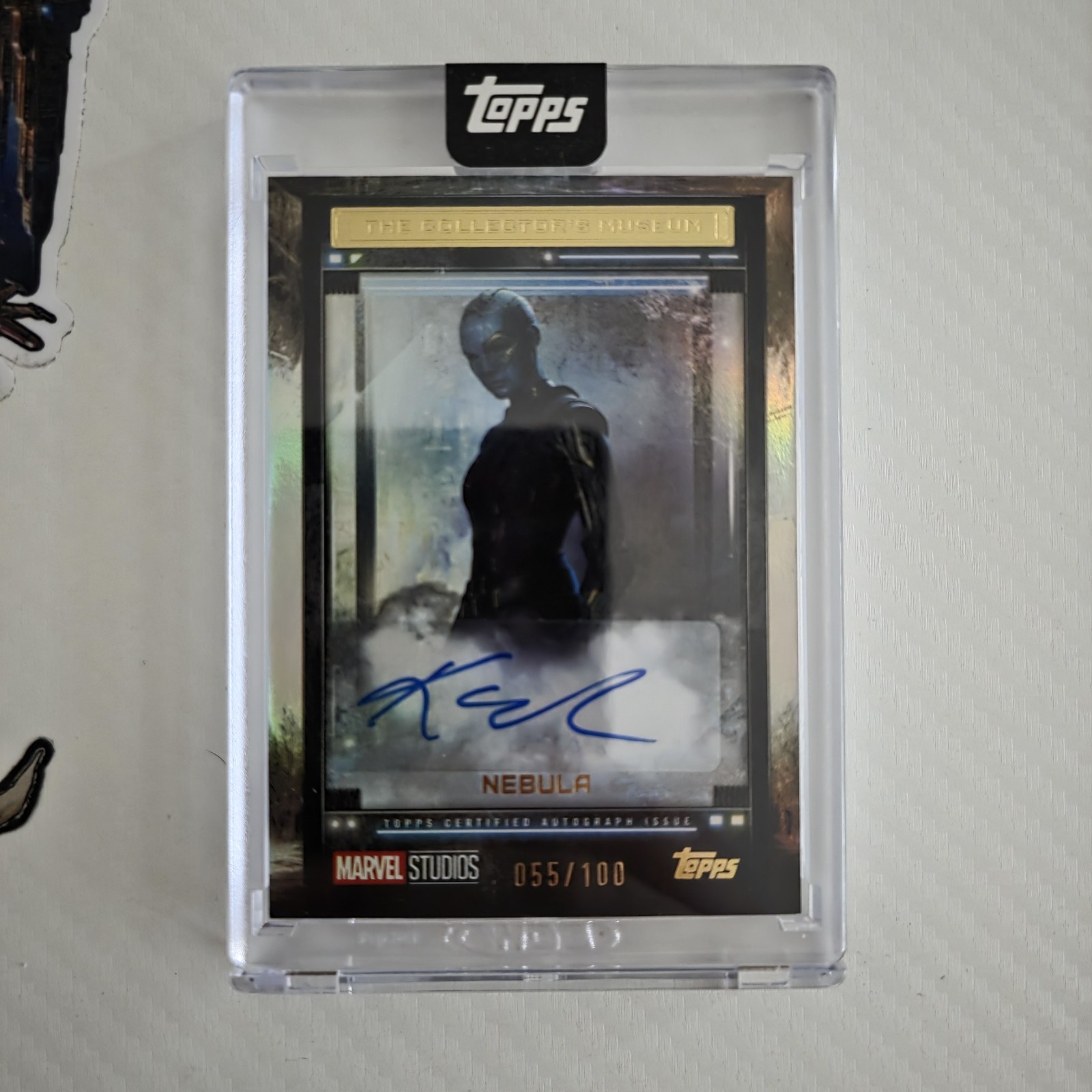 Topps Marvel The Collectors Museum Karen Gillan As Nebula SP Autograph /100