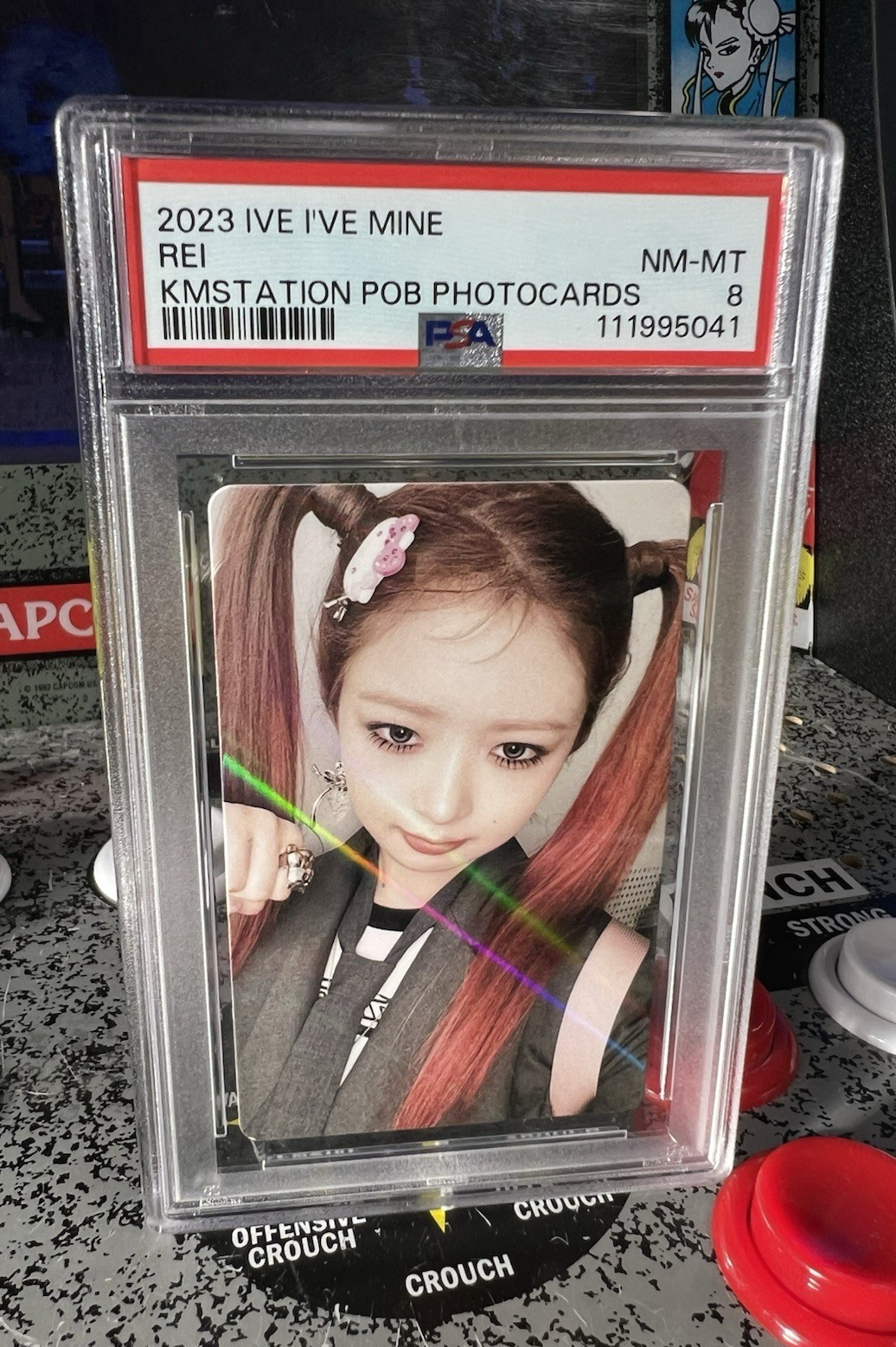 2023 IVE I've Mine Rei KMStation Preorder Bonus Photocards Graded PSA 8 NM-MT