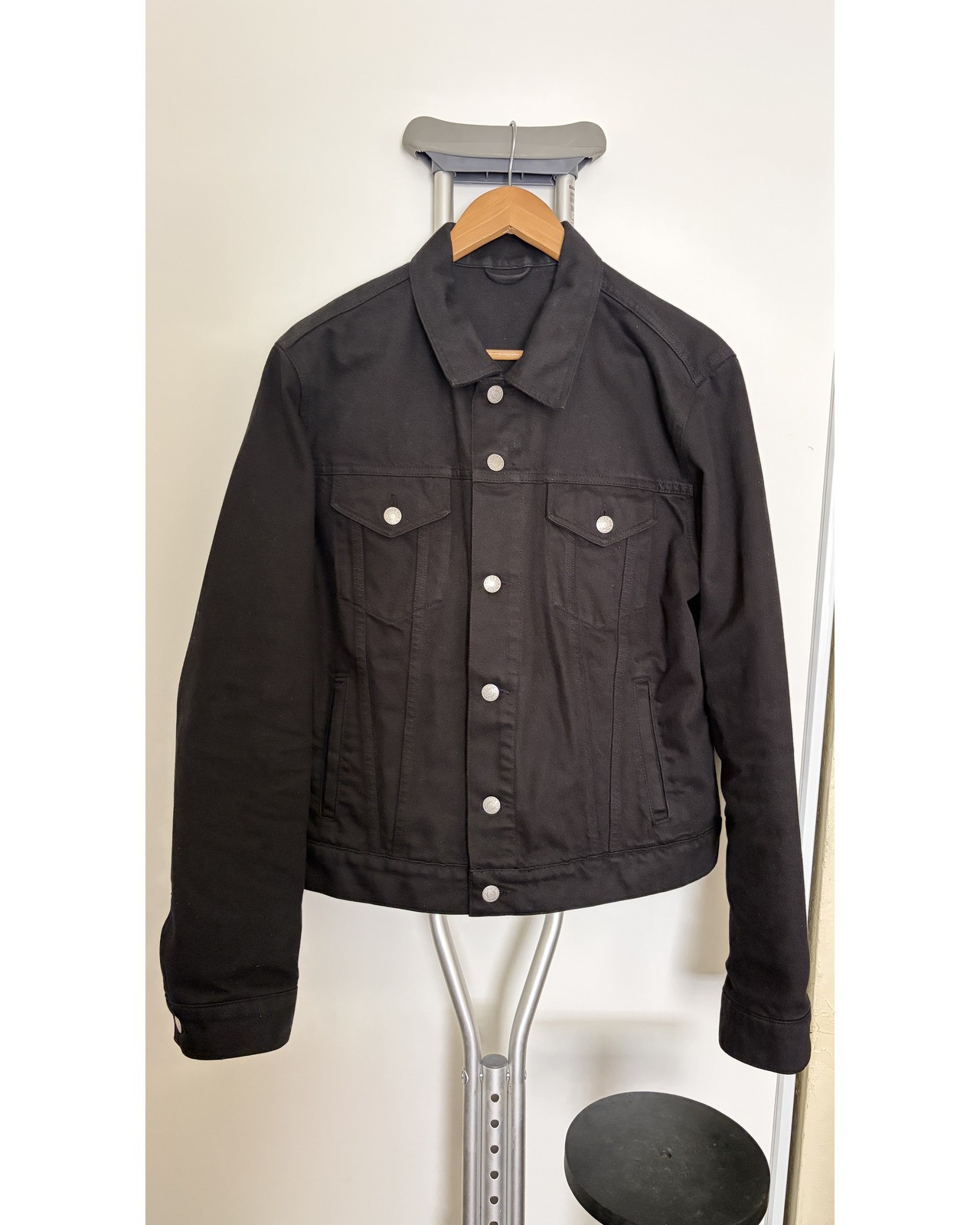 Dries Van Noten Black Trucker Jacket Size Large