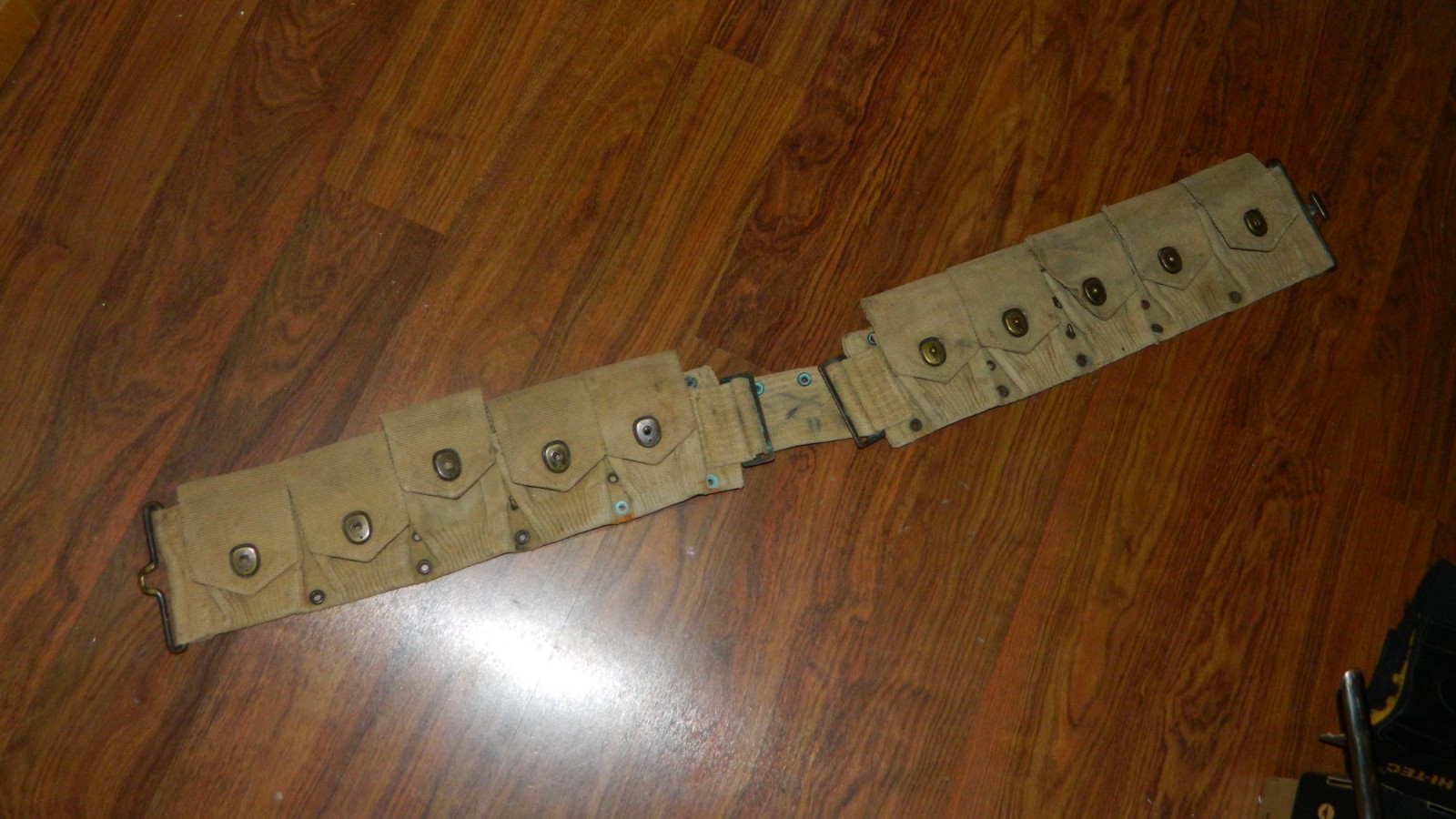 Antique WW1 US. 10 Pocket Ammo Cartridge Belt