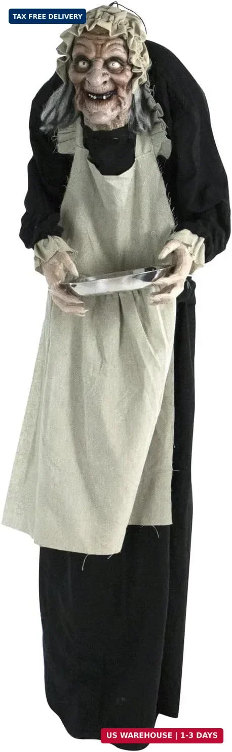 Life-Size 5.0-Ft. Talking Zombie Maid Animatronic