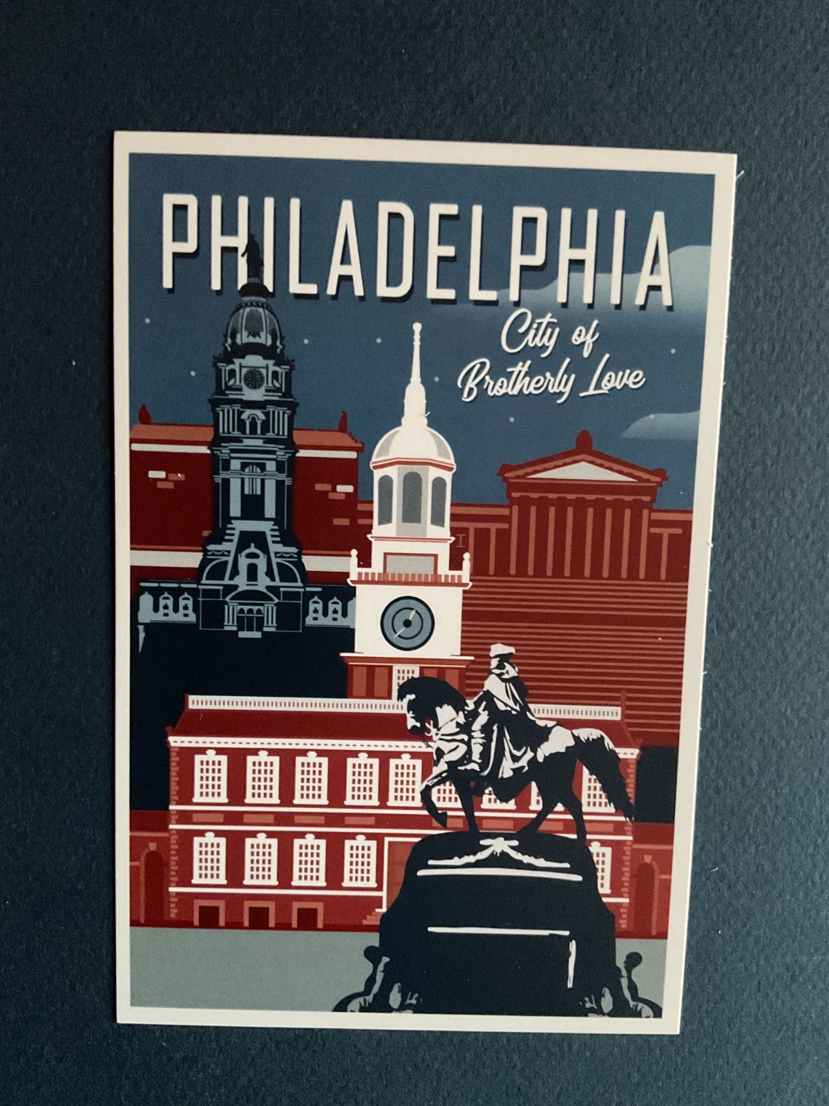 Philadelphia, Pennsylvania Skyline City Brotherly Love Lantern Press Postcard Philadelphia, Pennsylvania Skyline City Brotherly Love Lantern Press Postcard