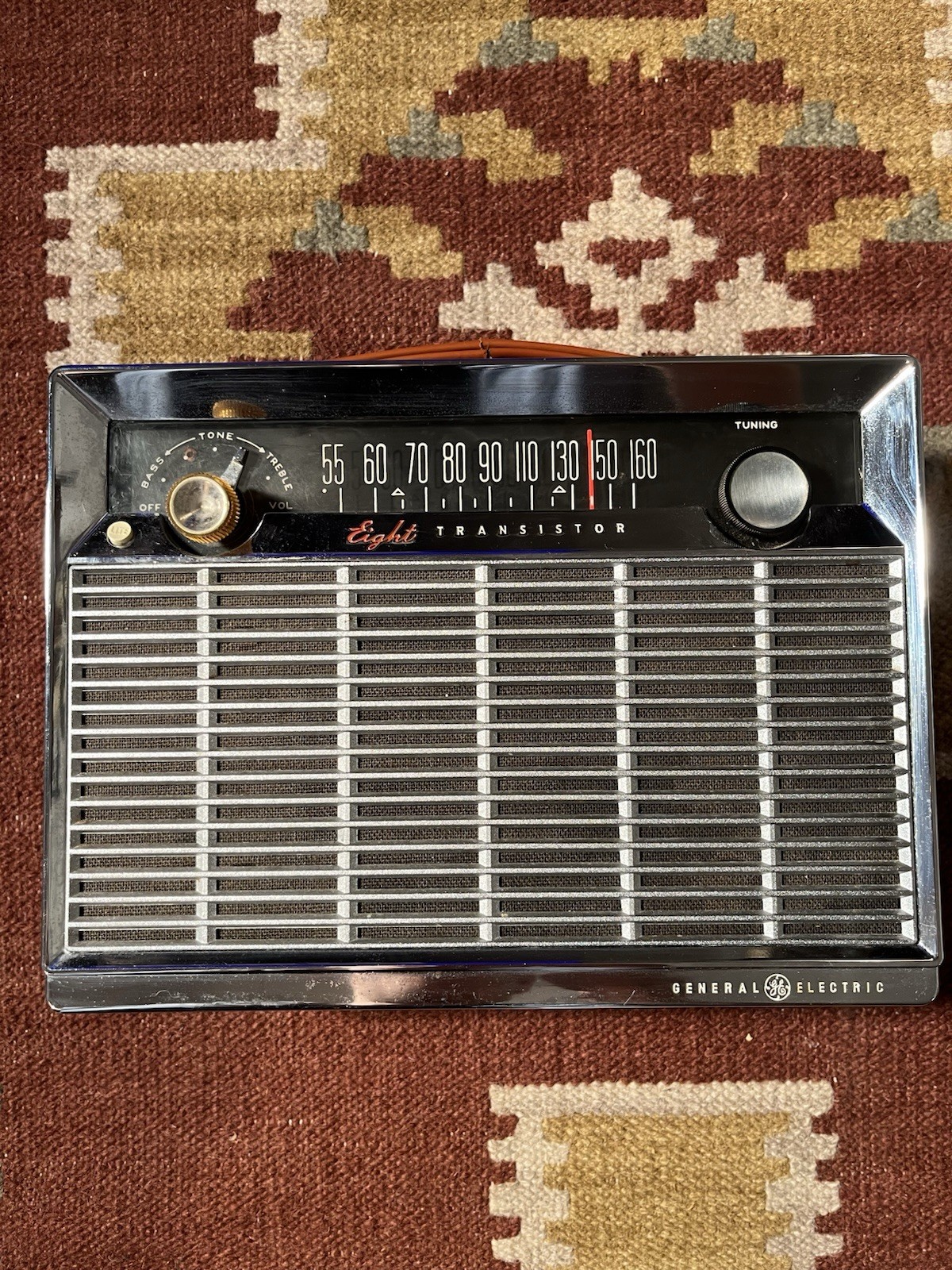 Vintage 1960s General Electric P780 Portable Transistor Radio Lunchbox Style