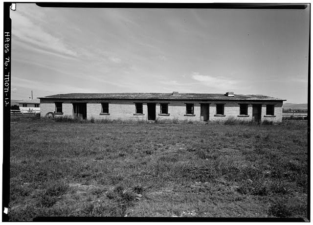 Stevensville MT Fort Owen East Barracks 1965 Historic Building West Elevation