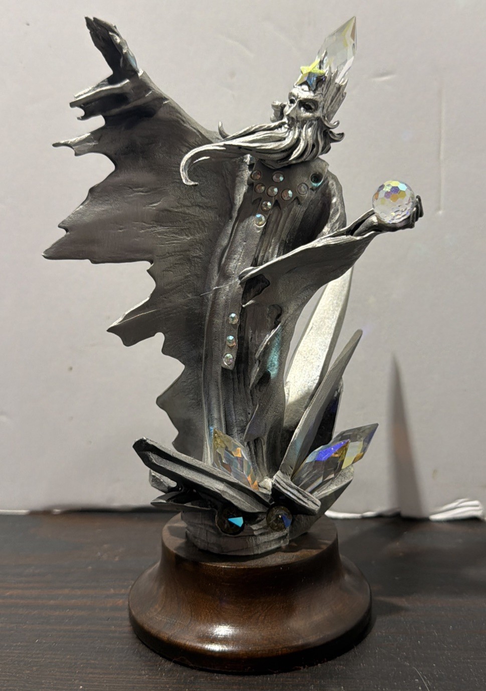 Vintage 1987 Perth Pewter Ice Wizard James Lane Casey Statue #568 Of 2500