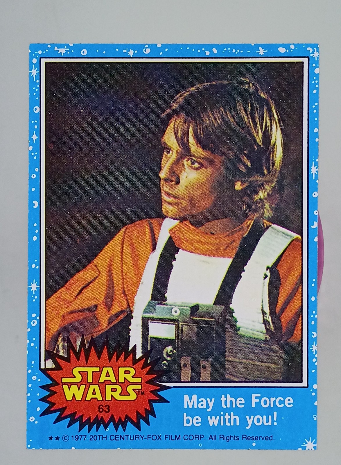 Star Wars Blue Series...Card #63.. Topps,1977...