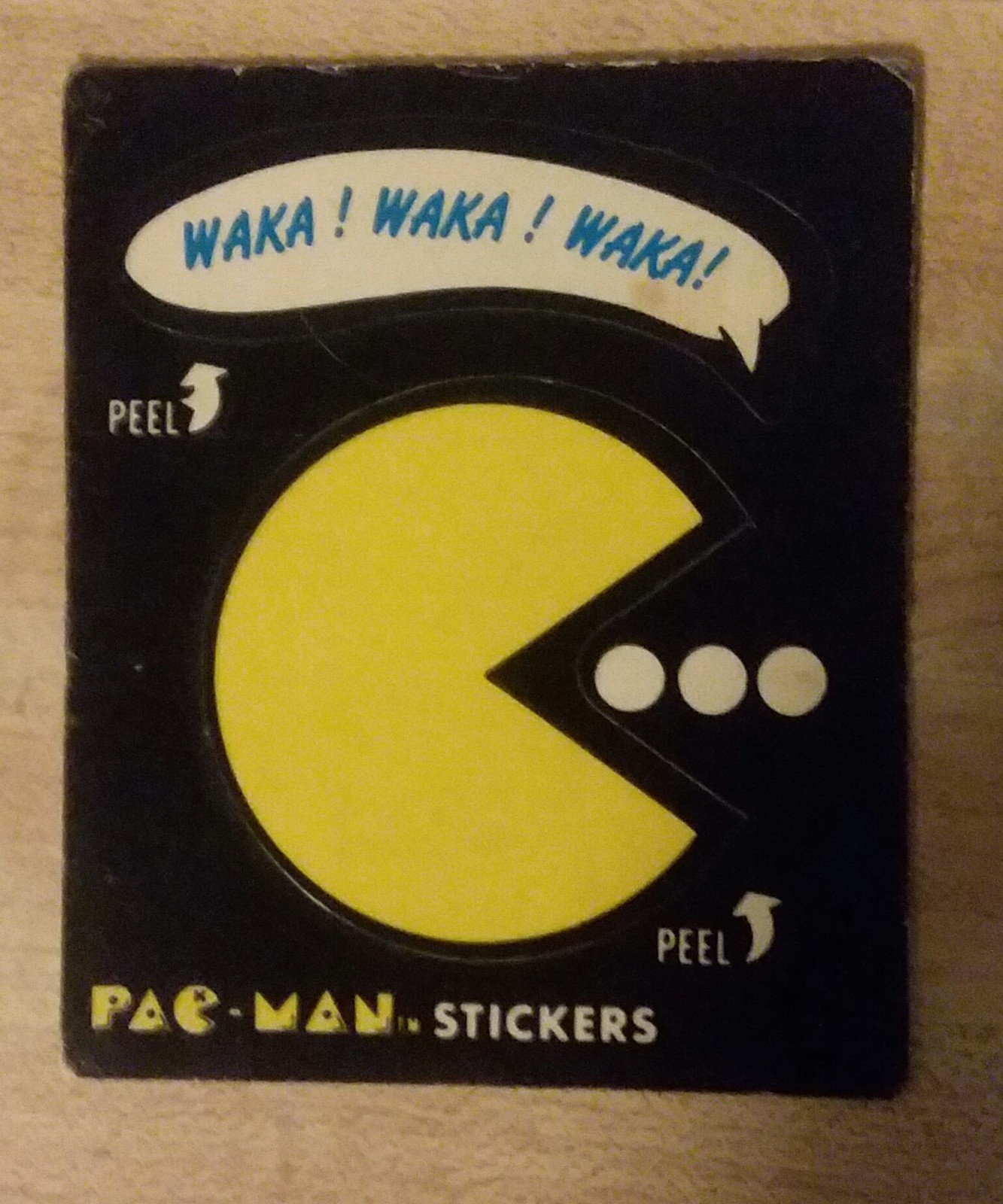 Vintage Fleer Pac Man Sticker #1 - 1980