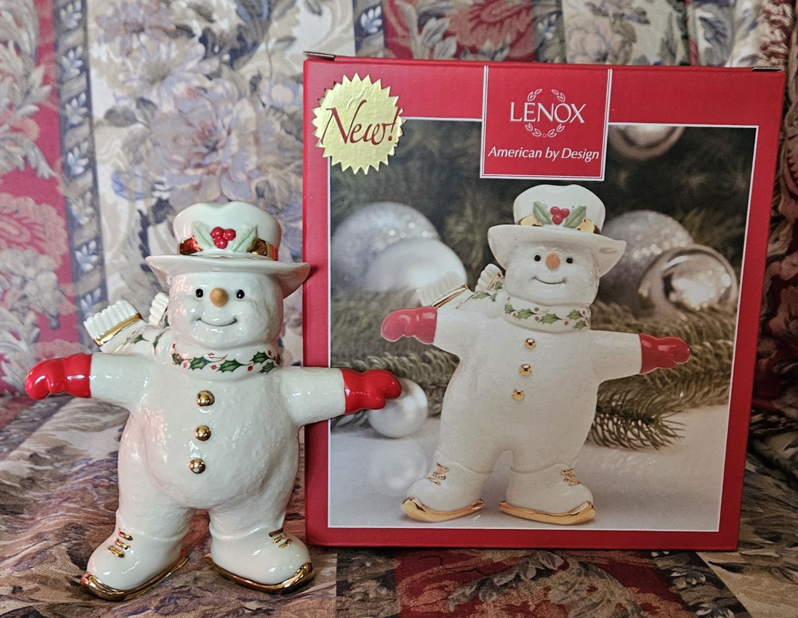 Lenox Holiday Skating With Smiles Snowman 6\