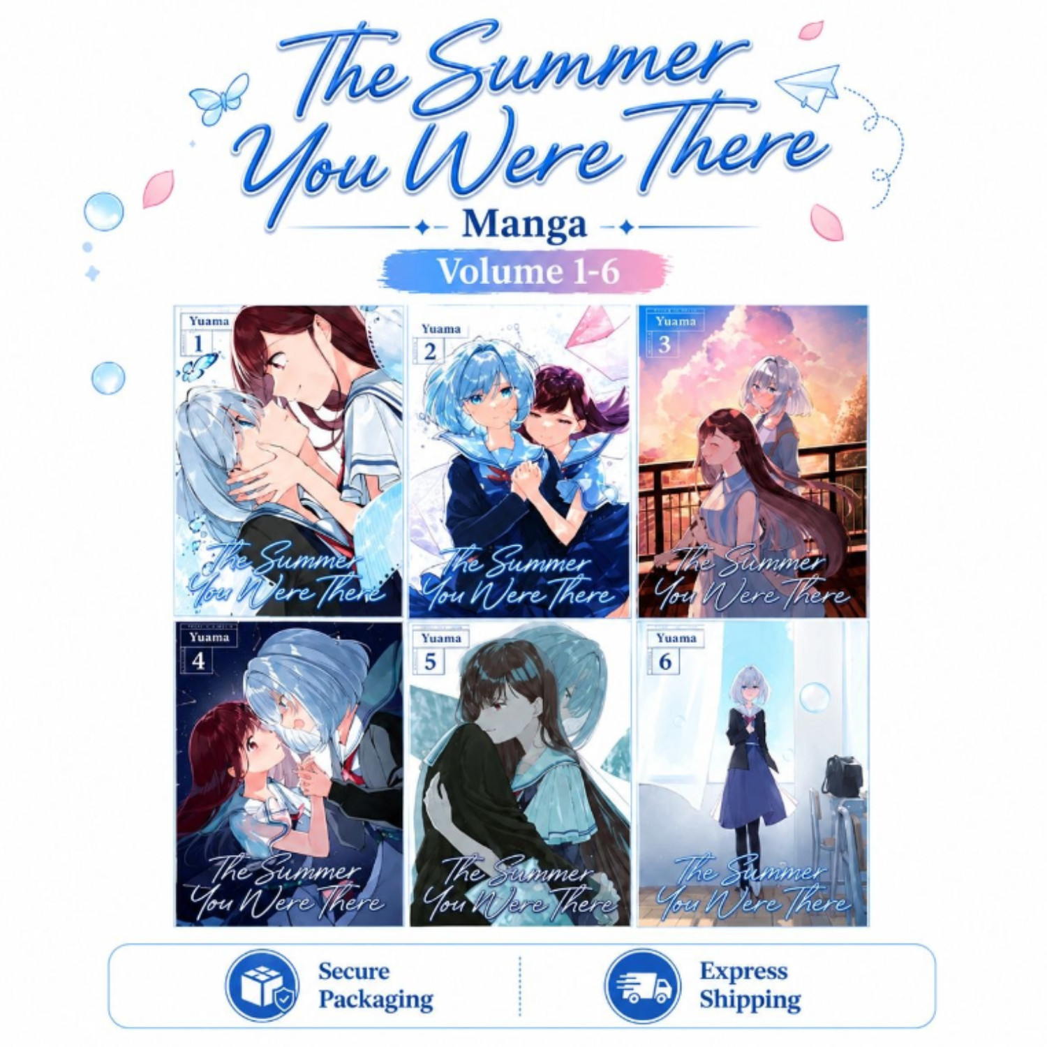 The Summer You Were There Vol. 1–6 Complete Set English Manga