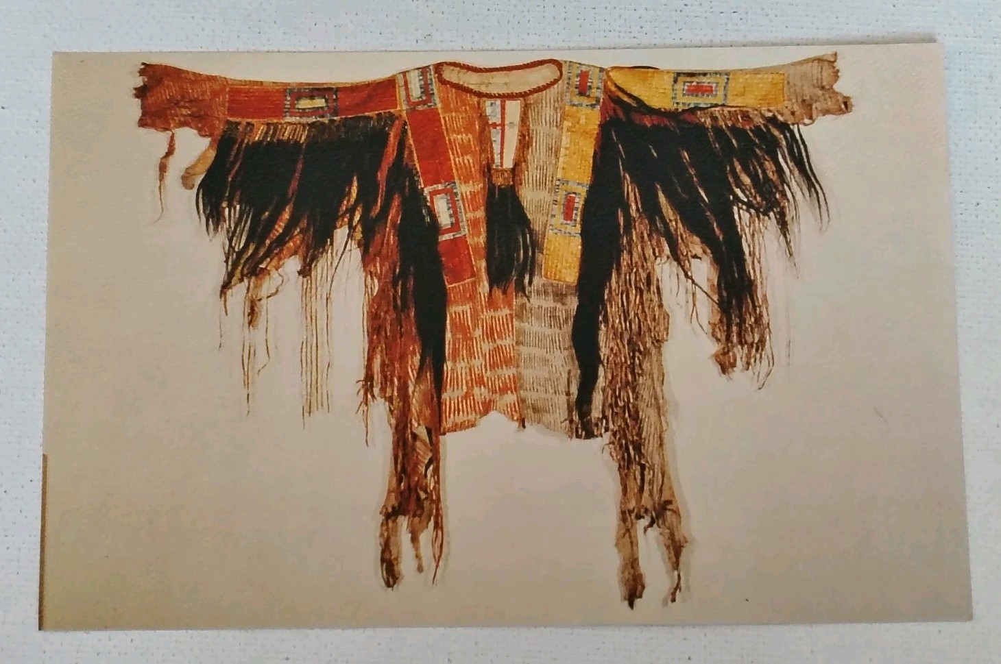 Hunkpapa Sioux South Dakota Buckskin War Shirt Native Indian museum NY Postcard