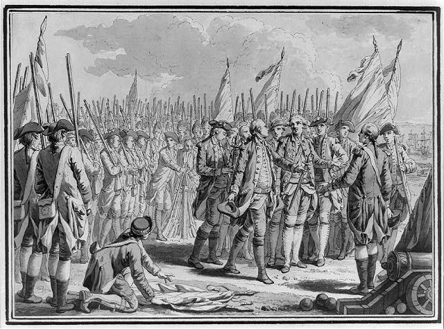 Yorktown Virginia 1781 Cornwallis Surrender American Revolution Print