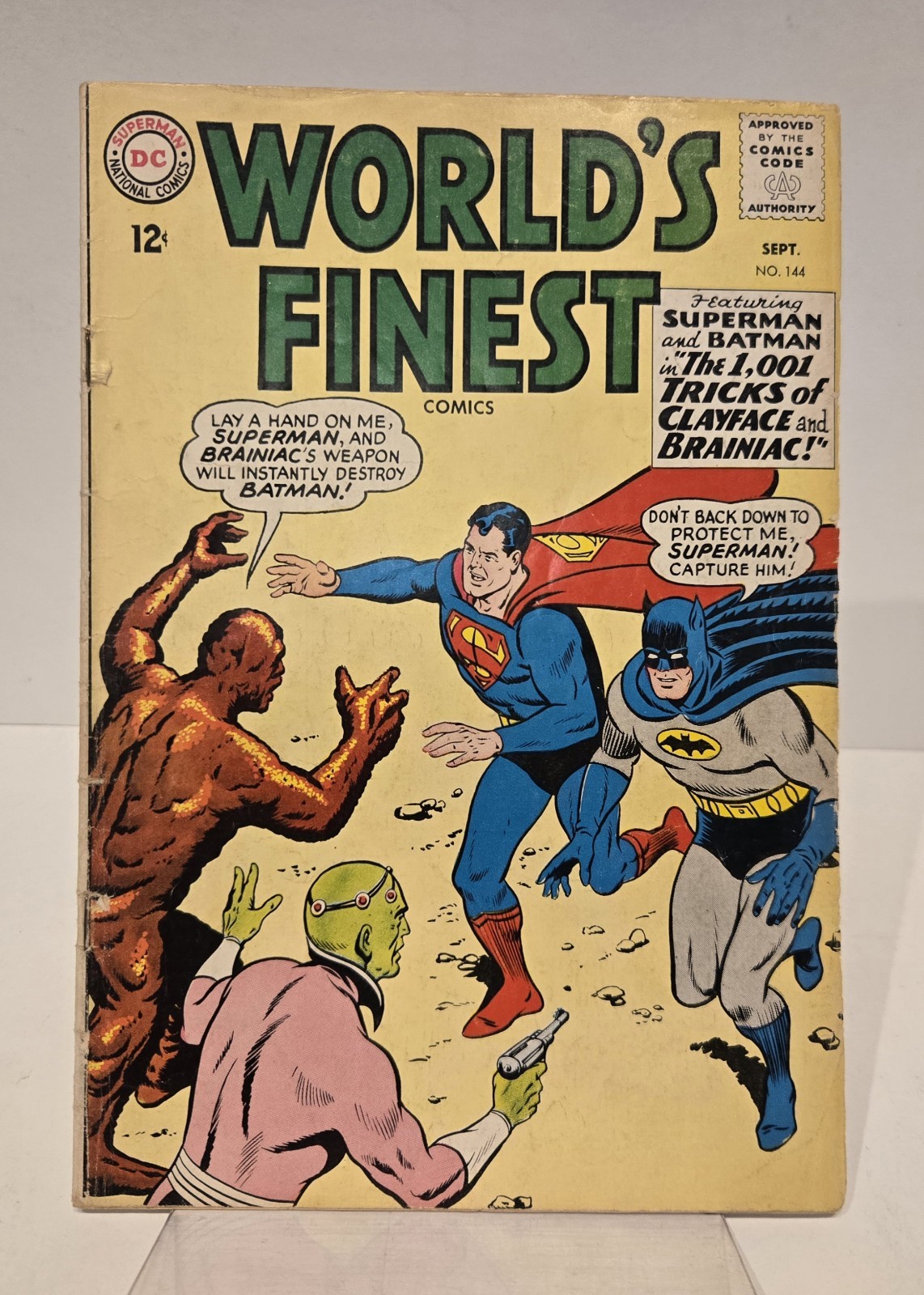 Vintage 1964 DC Comics World’s Finest #144 Silver Age Comic Book VG Batman 
