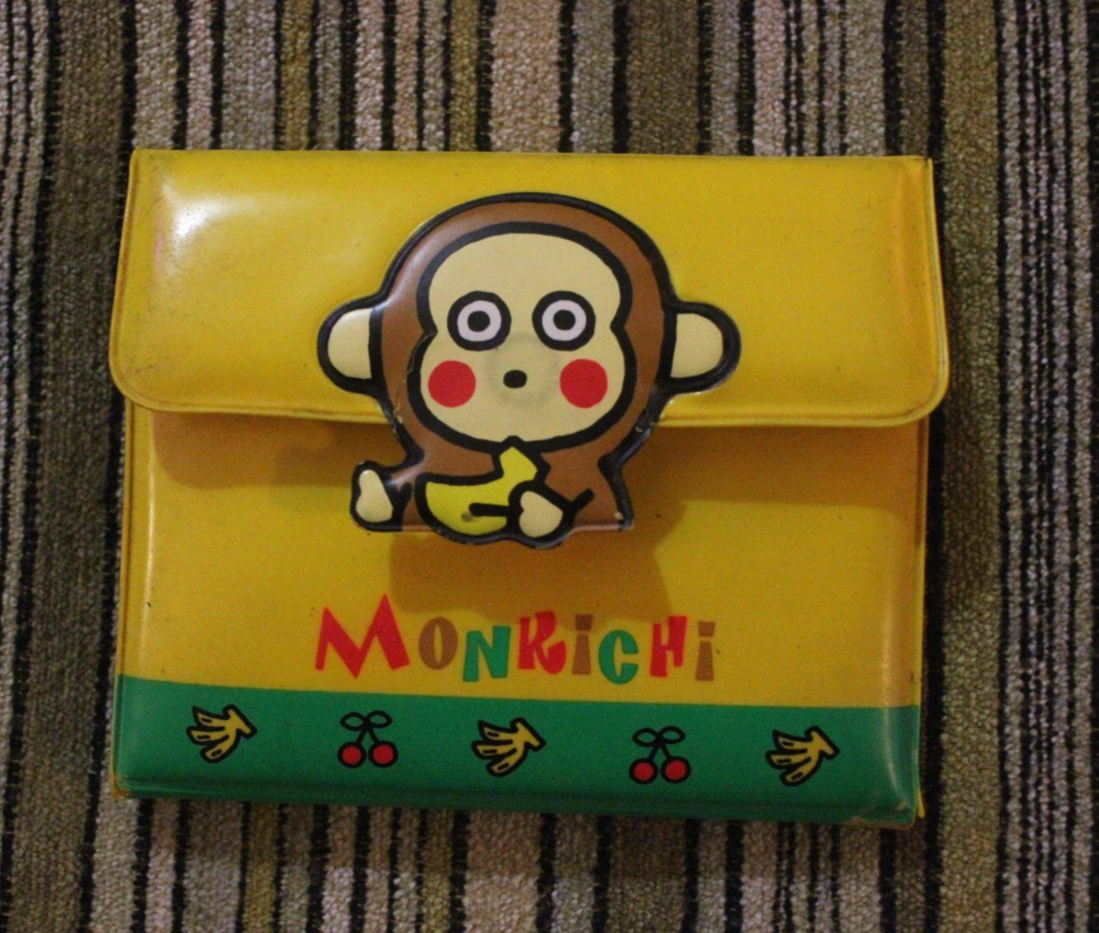 Monkichi Wallet Banana Cherry Fruit Design Vintage Sanrio Hello Kitty 1997