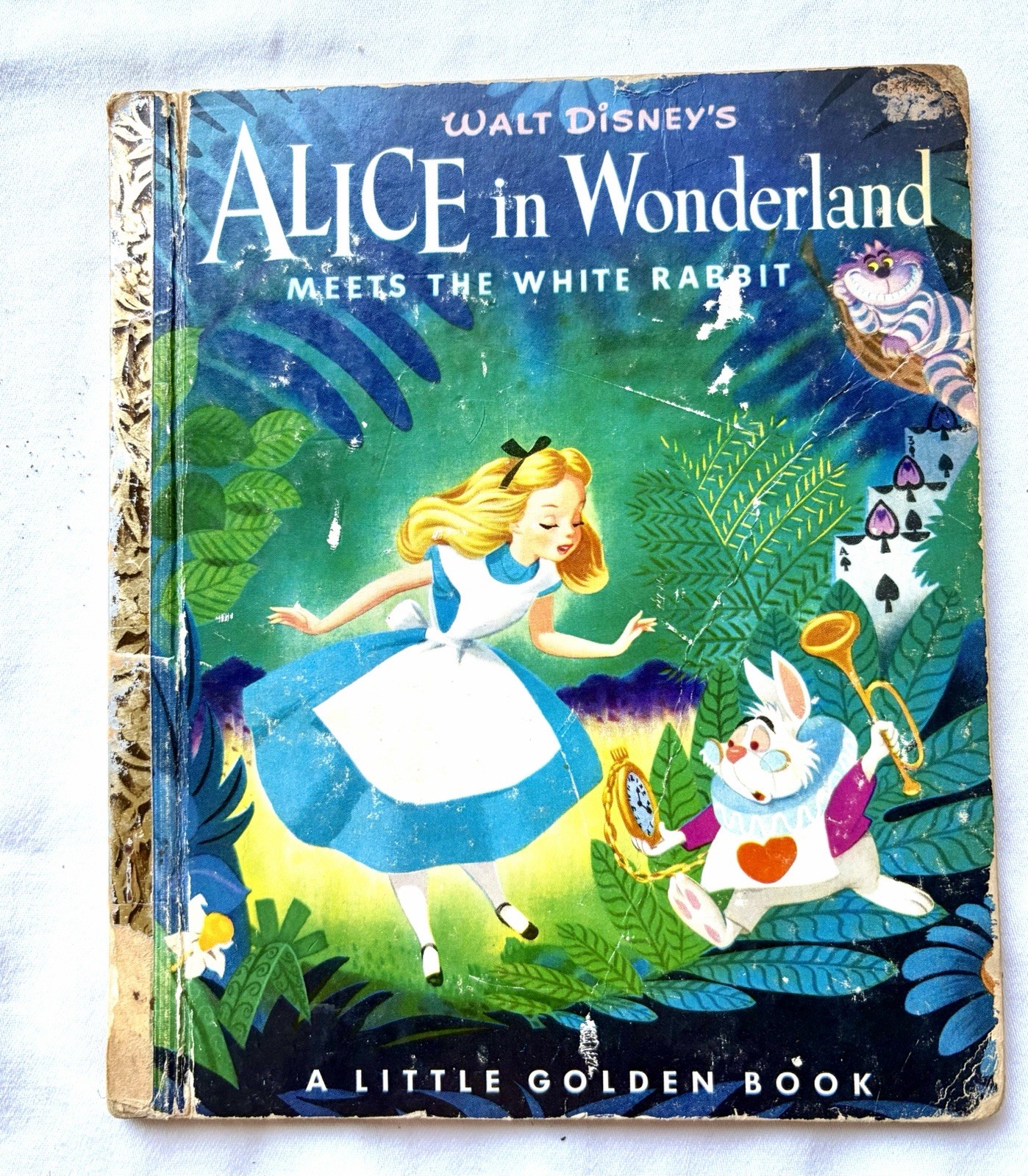 ALICE IN WONDERLAND, 1951 Copyright,   LITTLE GOLDEN BOOK, Disney