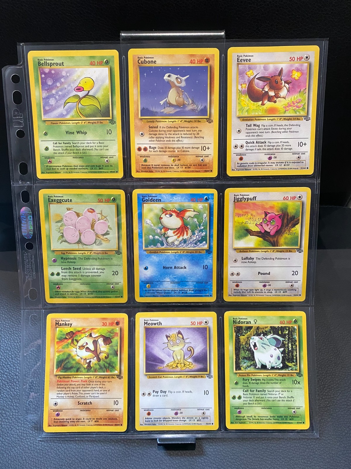 Jungle Set - Complete Common Bundle x16 - Vintage 1999 WOTC Pokemon Cards