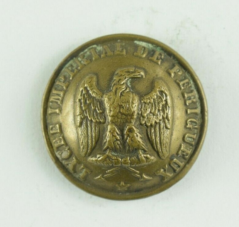 1880s-90s French Post Office Department Uniform Button H5DT