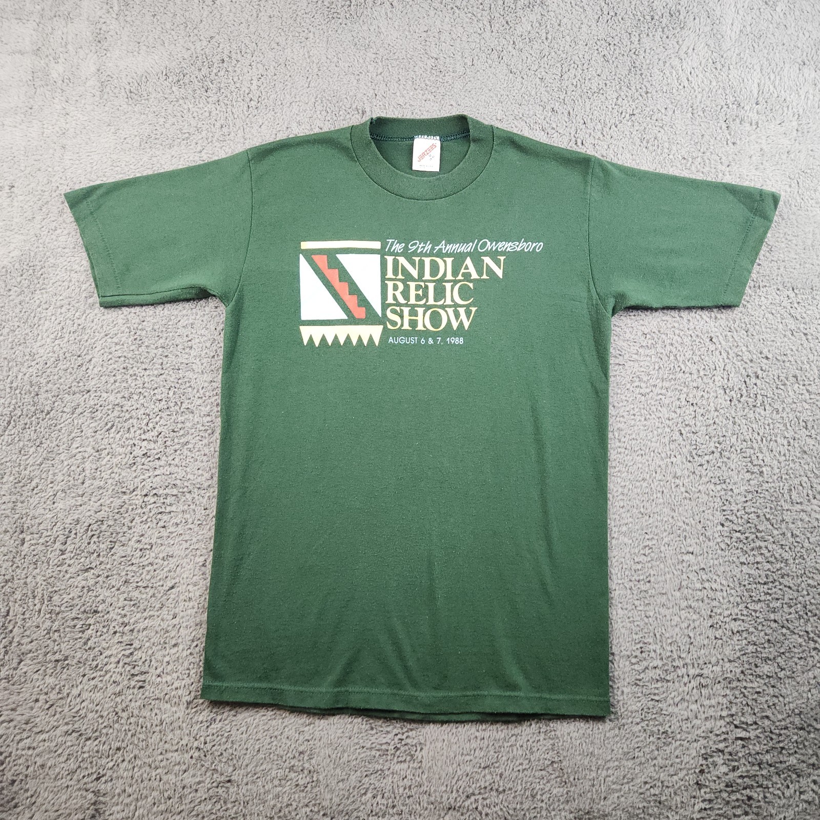 VTG 80\'s Kentucky Indian Relic Prehistoric Artifact Show Men\'s Medium USA Made