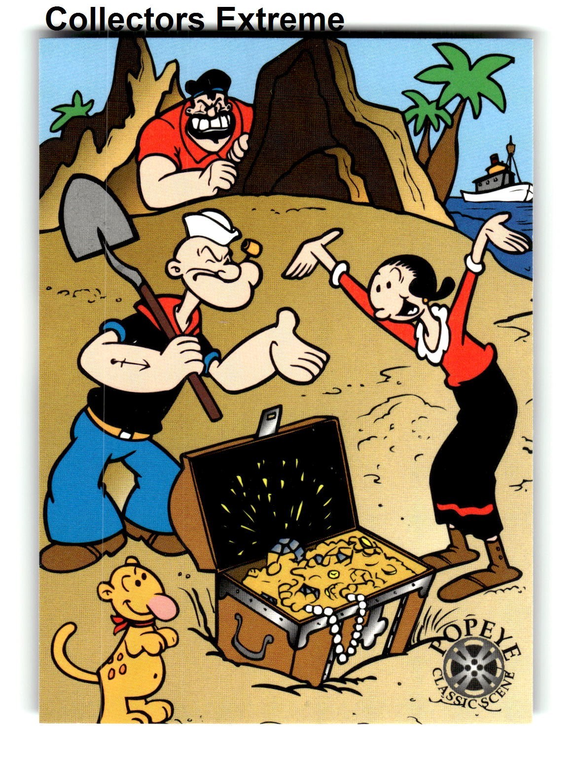 1993 Card Creations Popeye Card #77 Popeye's Treasure Hunt