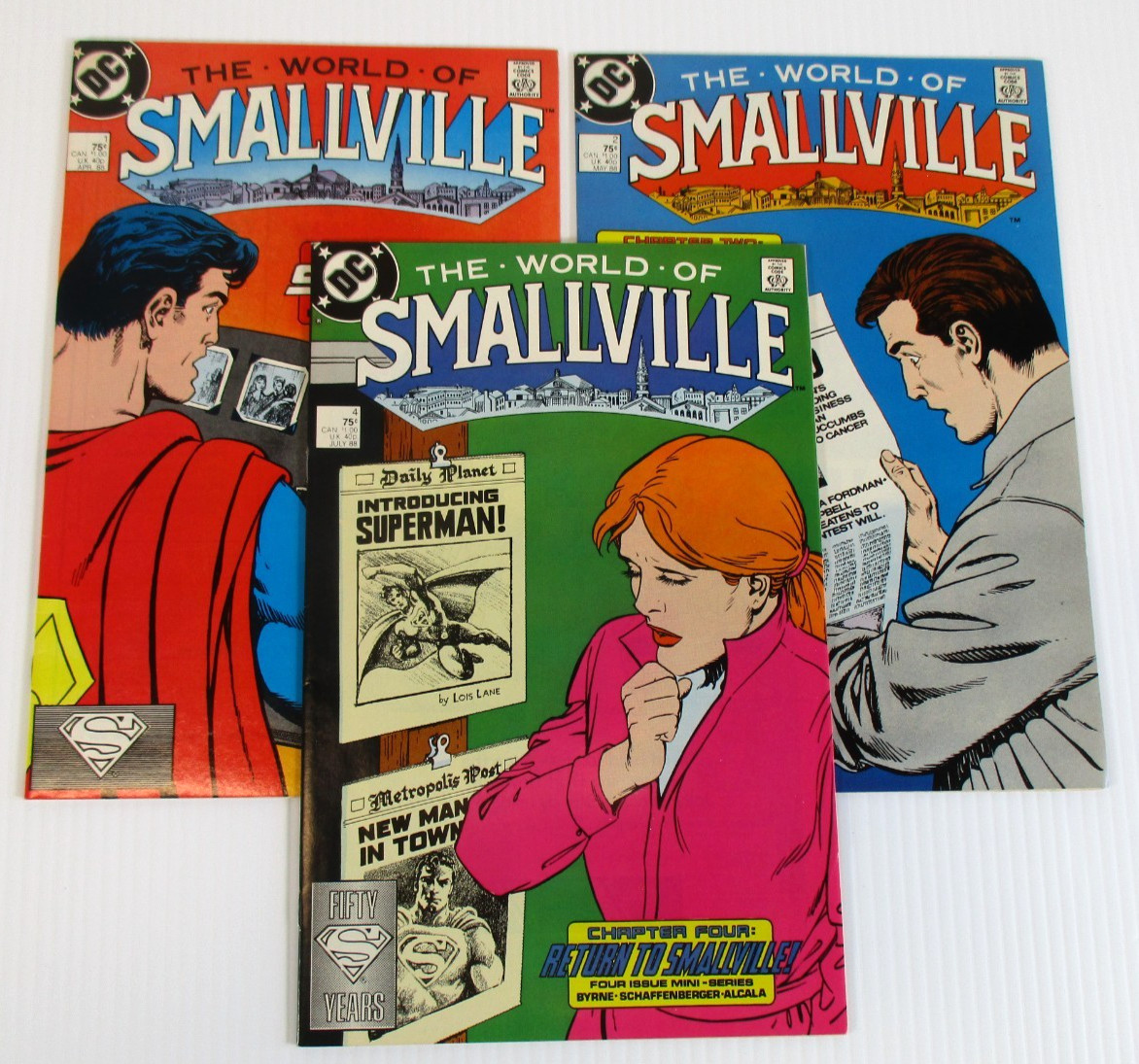The World of Smallville #1 2 4 DC Comics 1988 Higher Grade Lot