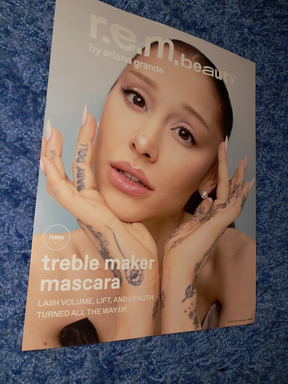 Ariana Grande REM Beauty PROMO POSTER Ulta Beauty Arianator Christmas Gifts