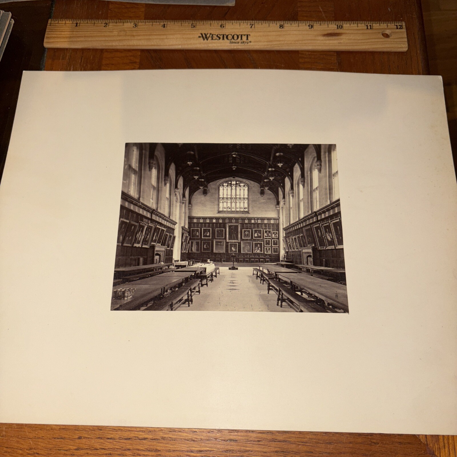VTG Christ Church College Grand Dining Hall Mounted English Architecture Photo