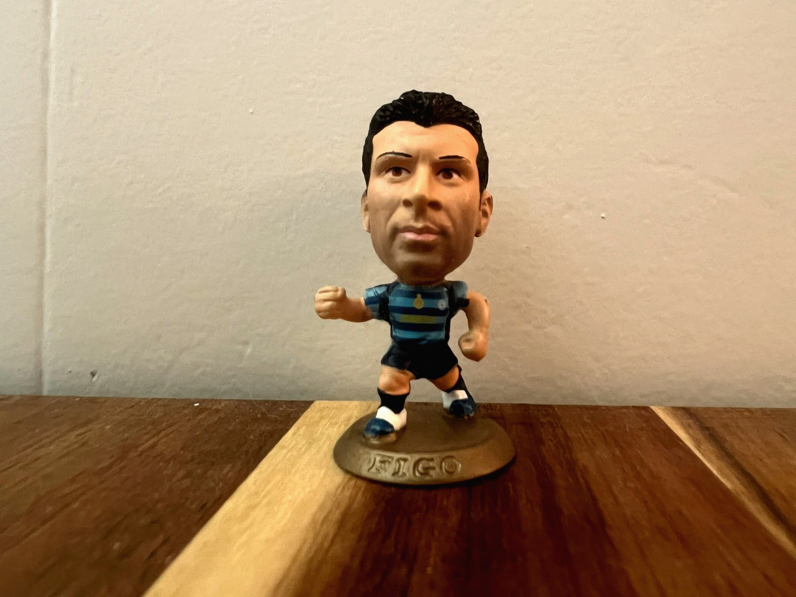 Luis Figo Inter Away Corinthian MicroStars Figurine - Gold Base - MC6854