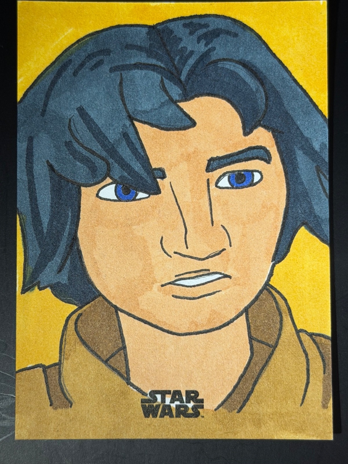 2024 Topps Star Wars Chrome - Ezra Bridger Sketch by Ryan Johnston 1/1