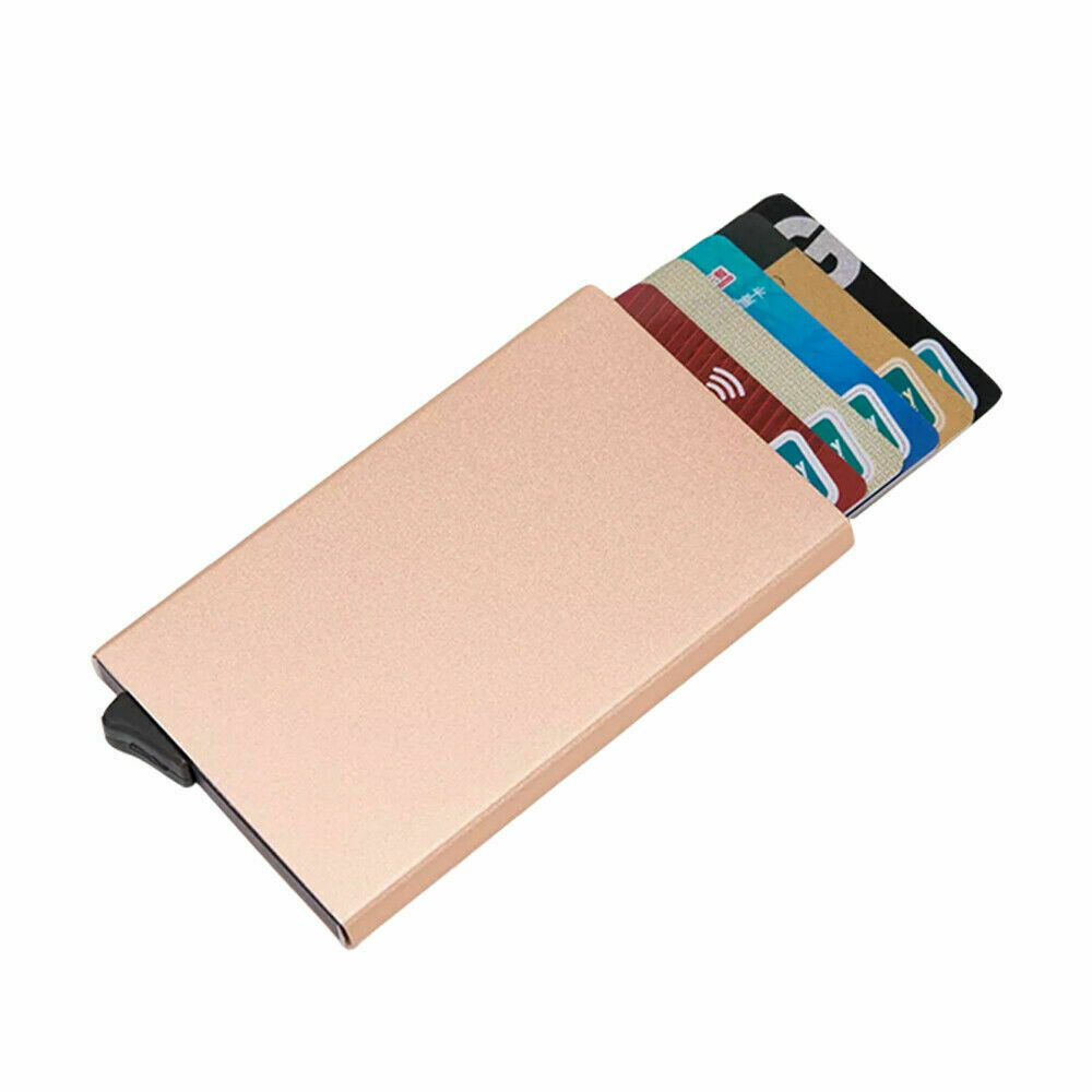 Men Wallets Money Clip RFID Blocking Carbon Fiber Minimalist Slim Card Holder US