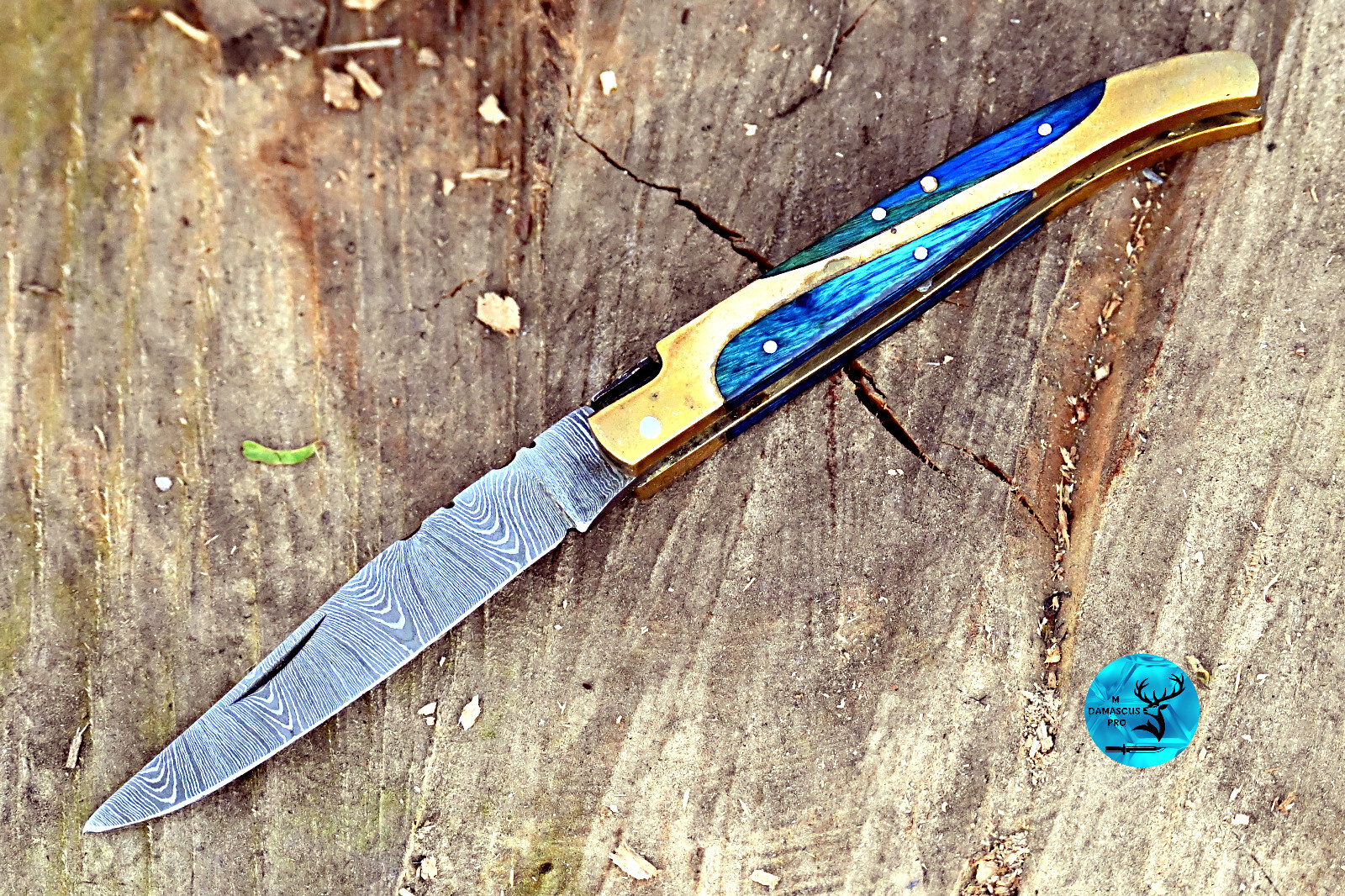 CUSTOM HANDMADE FORGED DAMASCUS STEEL FOLDING POCKET KNIFE EDC SURVIVAL 1259