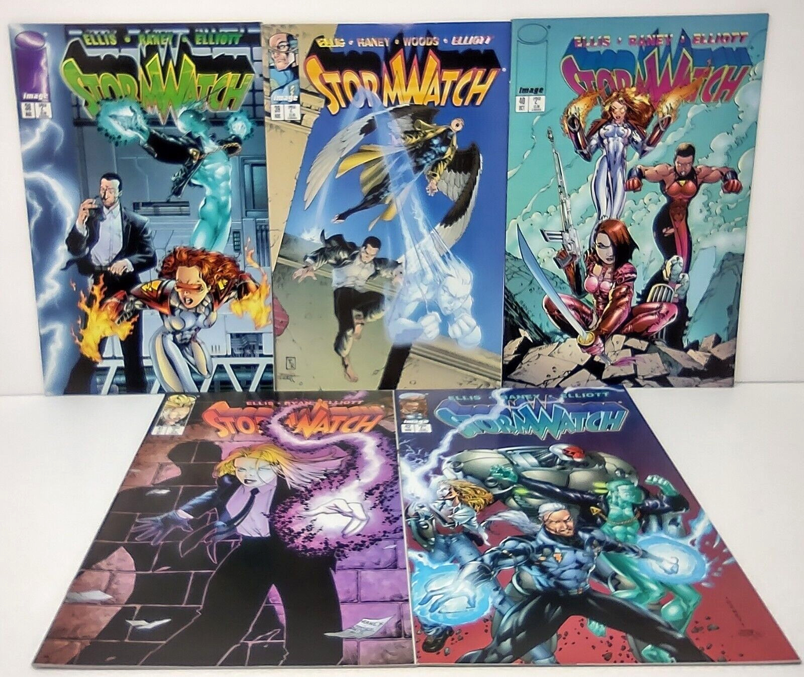StormWatch Issues 38 39 40 41 42 Image Comics 1996 First Printing Lot of 5