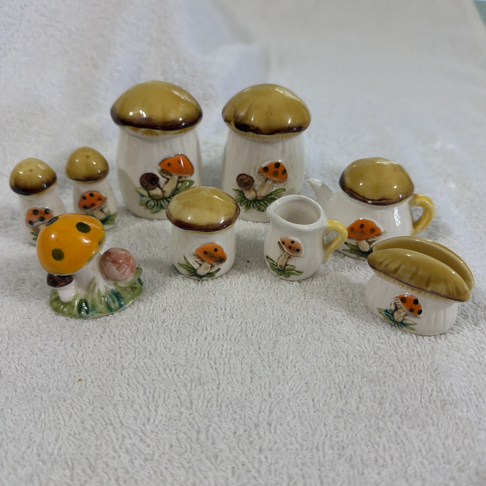 Vintage 50’s Made In Japan Mini Mushroom Set
