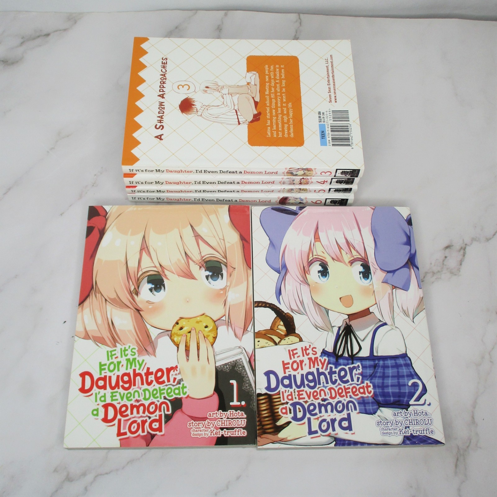 If It\'s For My Daughter I\'d Even Defeat a Demon Lord Manga Series Vol 1-6 Books