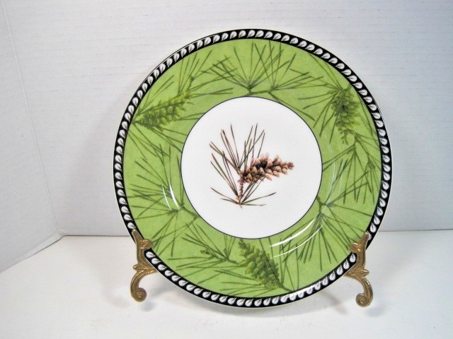Lenox Etchings Pine Bough Accent Luncheon Plate 9 1/4
