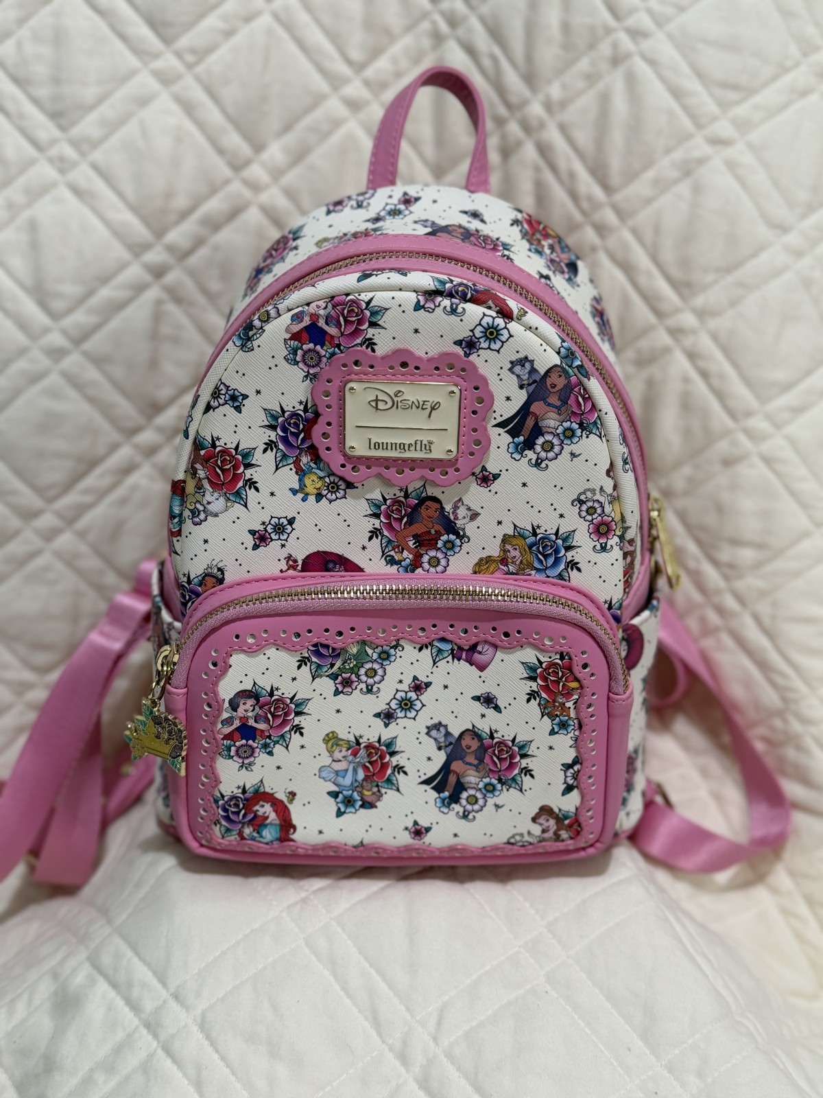 Loungefly HT Disney Backpack Princesses AOP NWT
