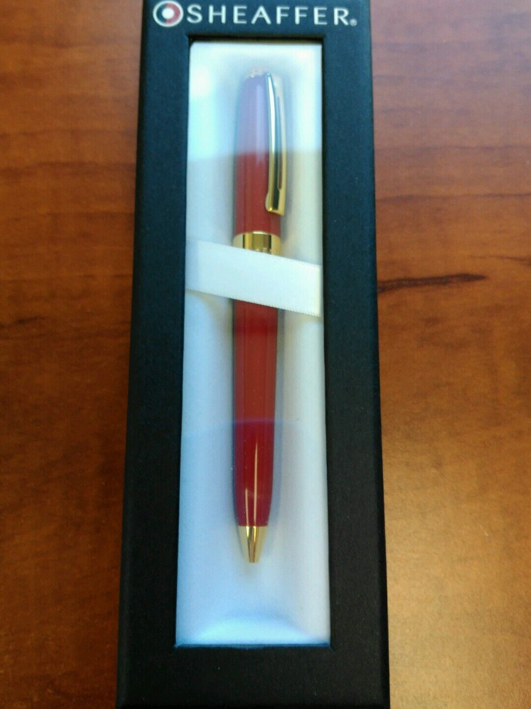 Sheaffer Prelude Red Lacquer Ballpoint Pen 100% Authentic