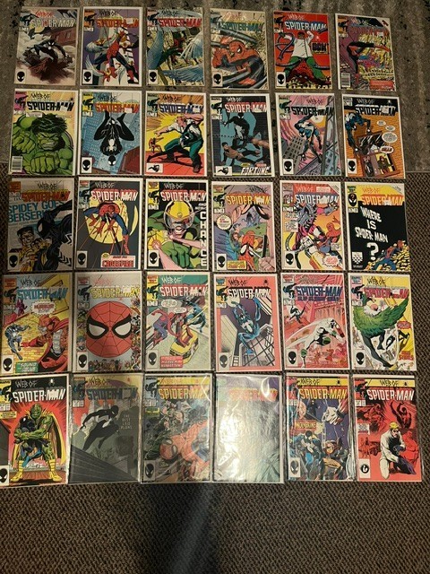 Complete Web of Spider-Man #1-30 lot run from Marvel Comics.