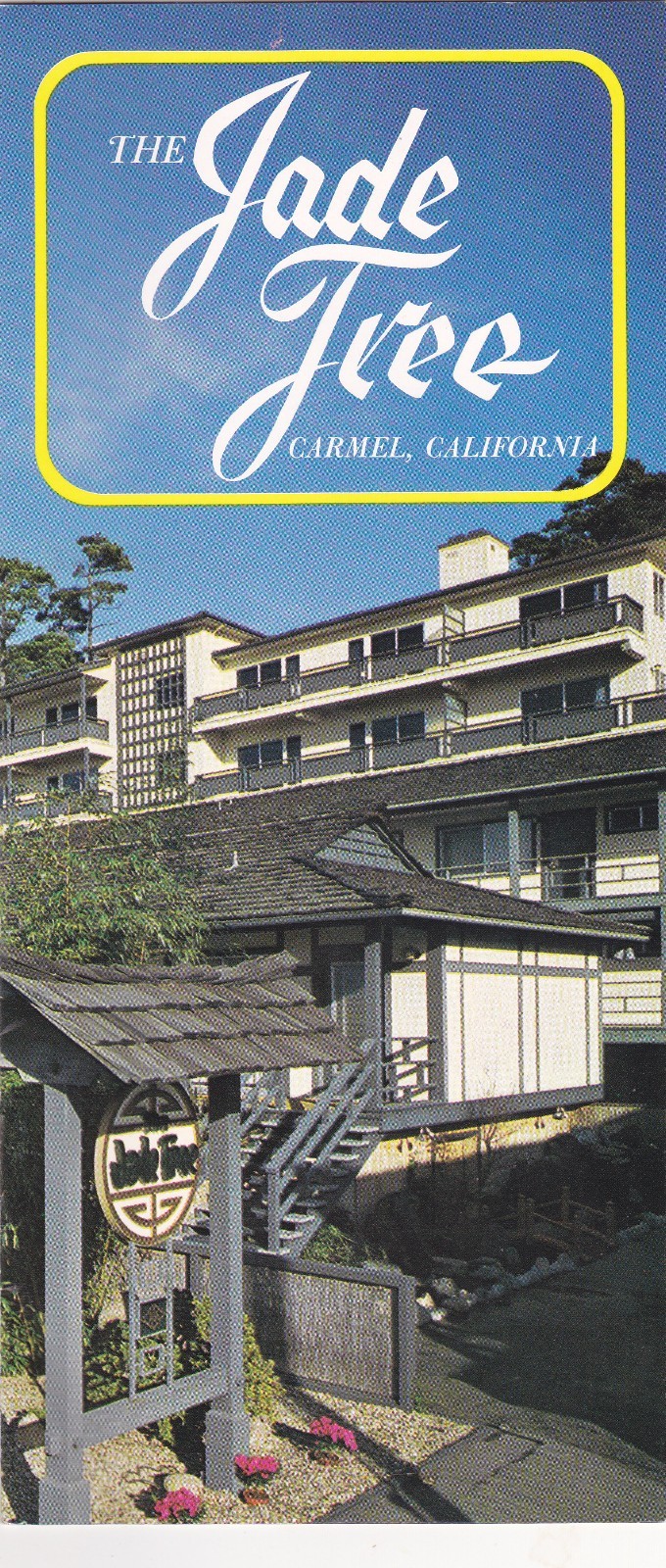c1970 The Jade Tree Hotel Carmel California Brochure