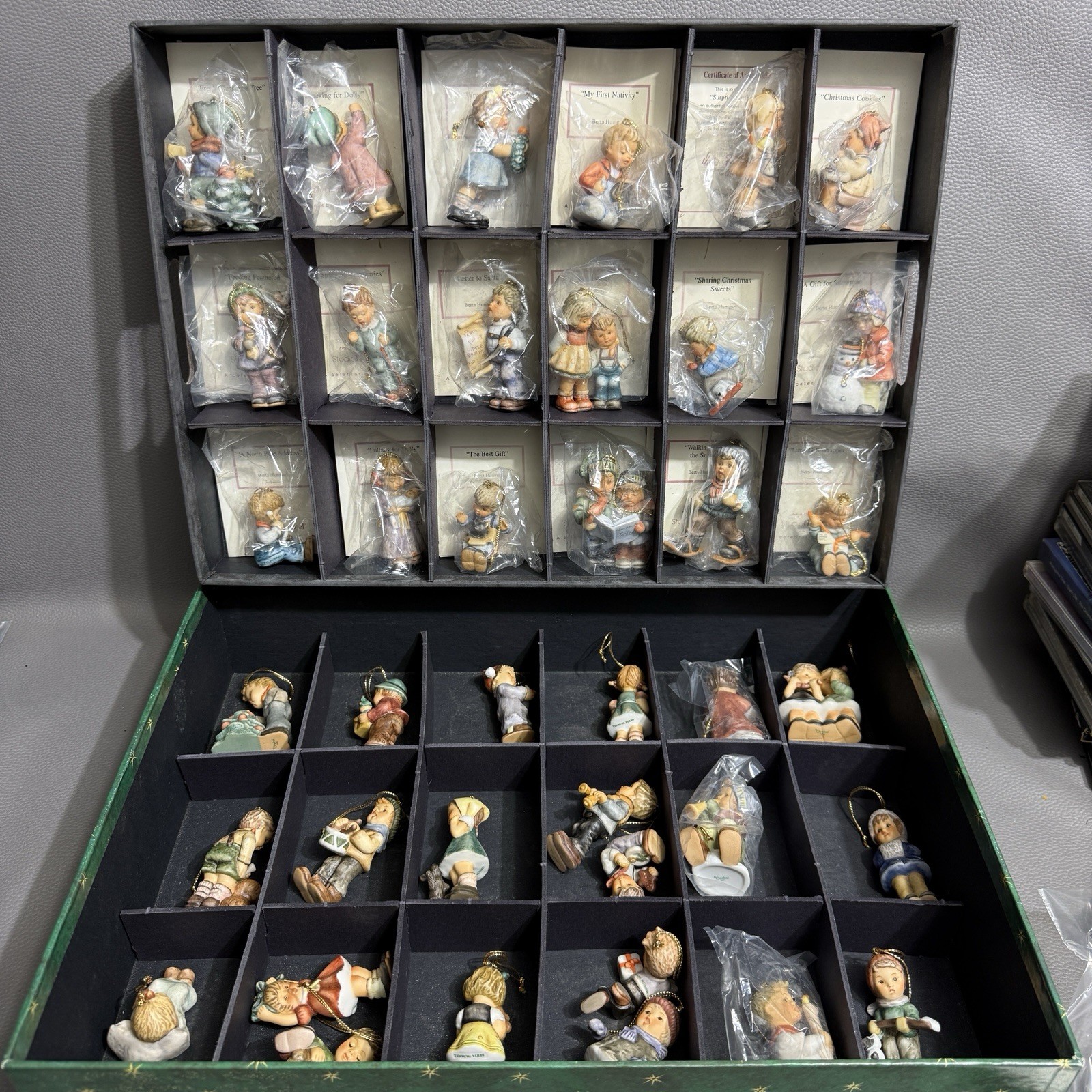 Berta Hummel Porcelain Christmas Ornaments 39 Figurines Box Set