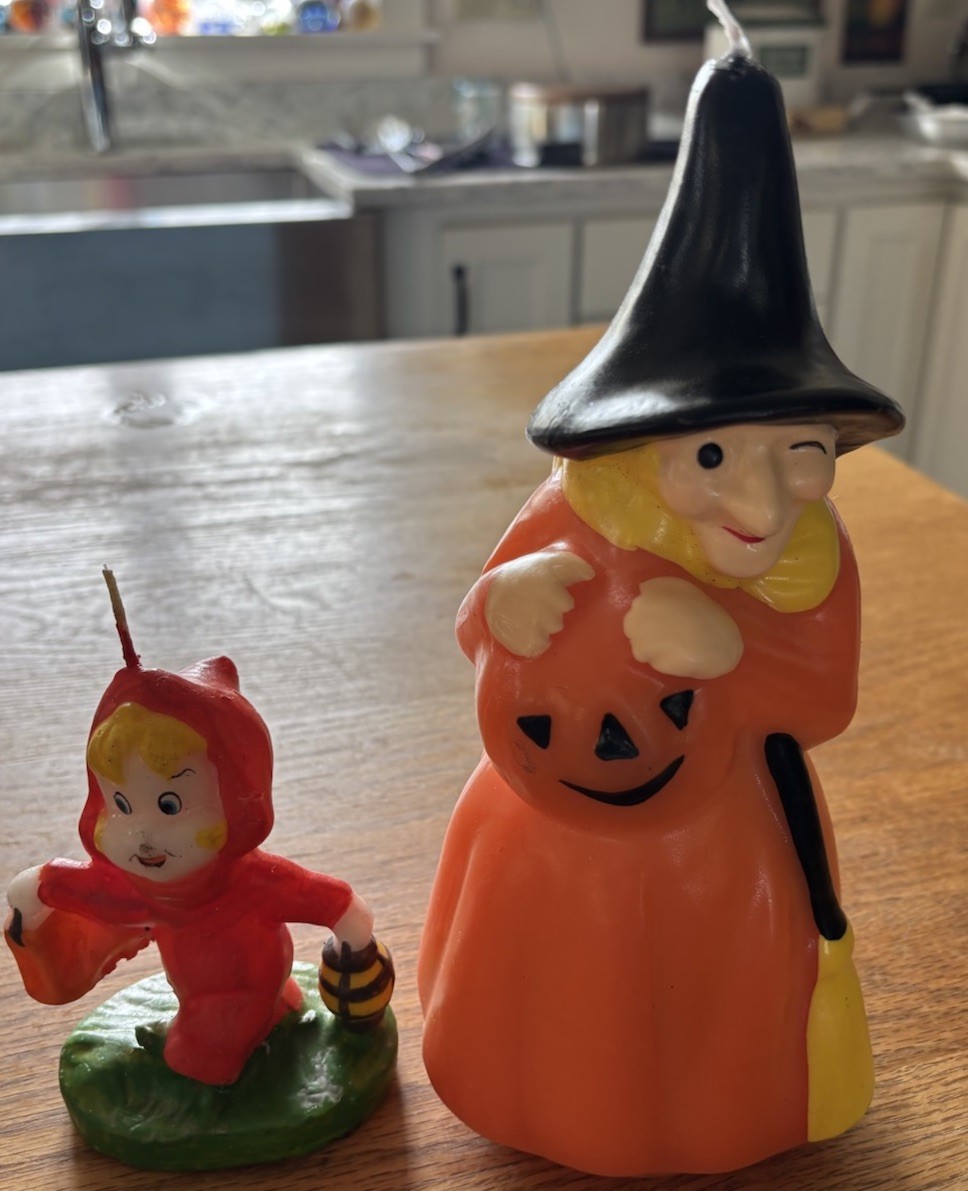 Last Chance Halloween Vtg Wendy Good Witch & Vt Country Store Candles