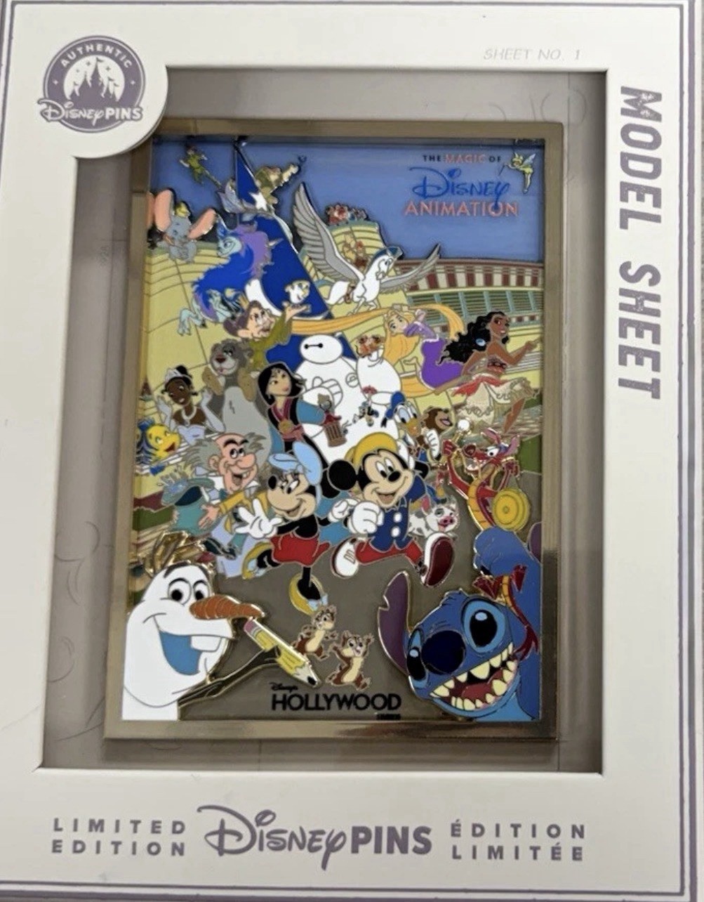 2026 Disney Parks Magic Of Disney Animation Hollywood Studios Jumbo Pin LE2000