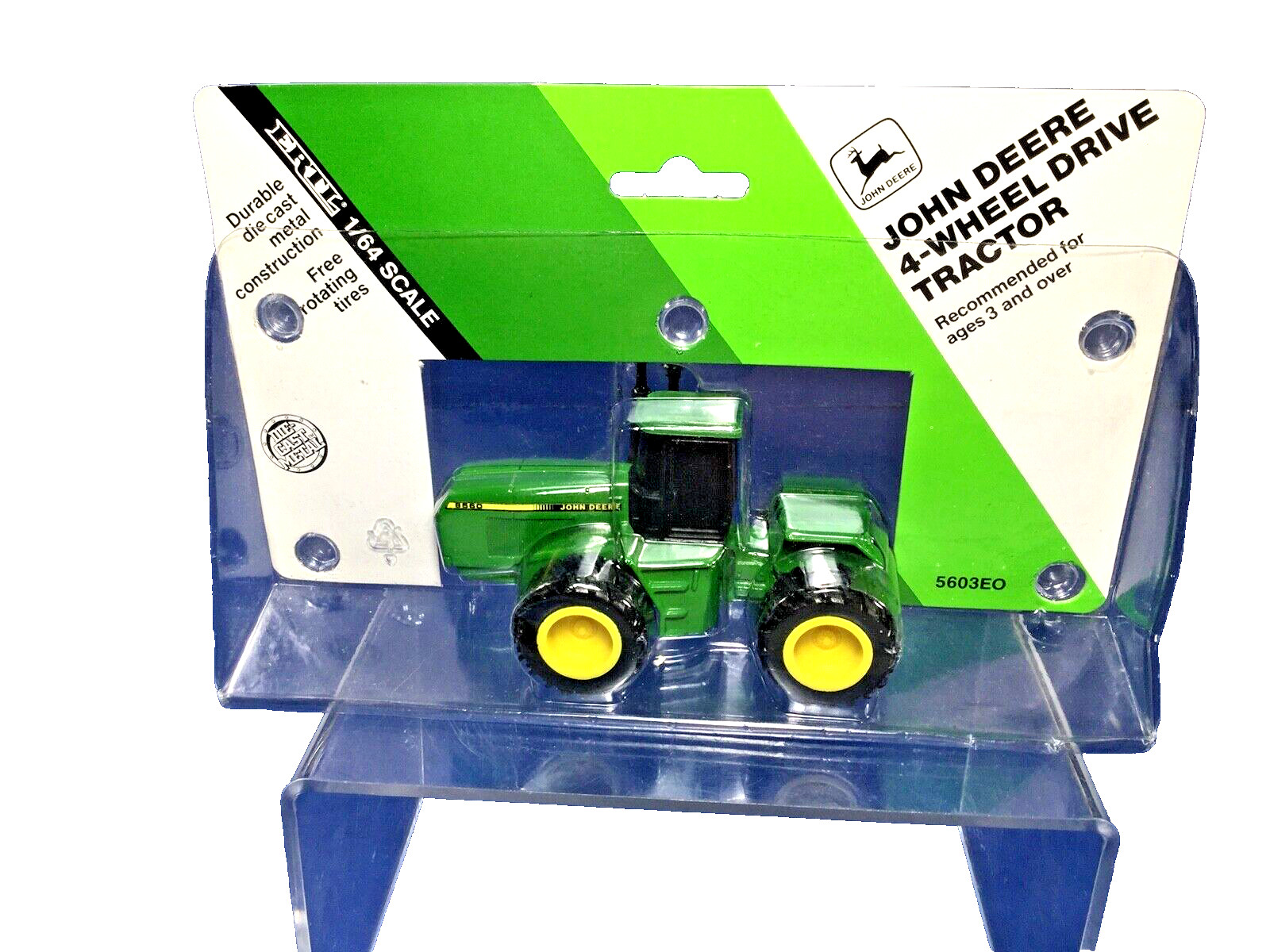 ERTL John Deere 4-Wheel Drive Tractor Die-Cast Metal, #5603EO, 1/64th Scale, NIP