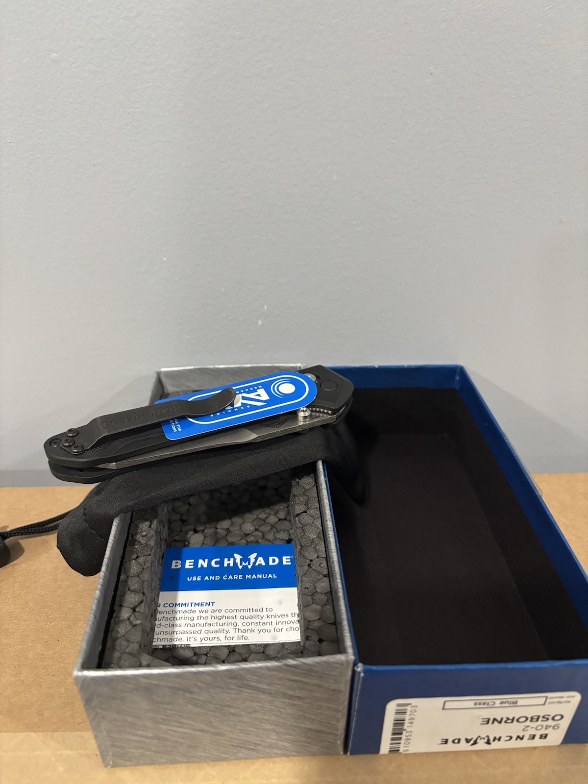 New - Benchmade 940-2 Osborne S30V AXIS Lock EDC Folding Pocket Knife Black G10