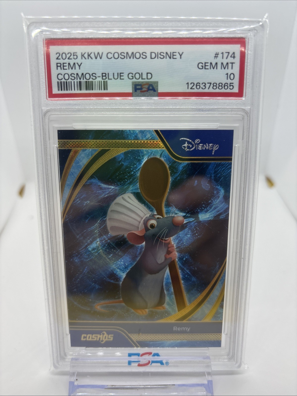 2025 KAKAWOW COSMOS DIANEY REMY BLUE GOLD PSA 10