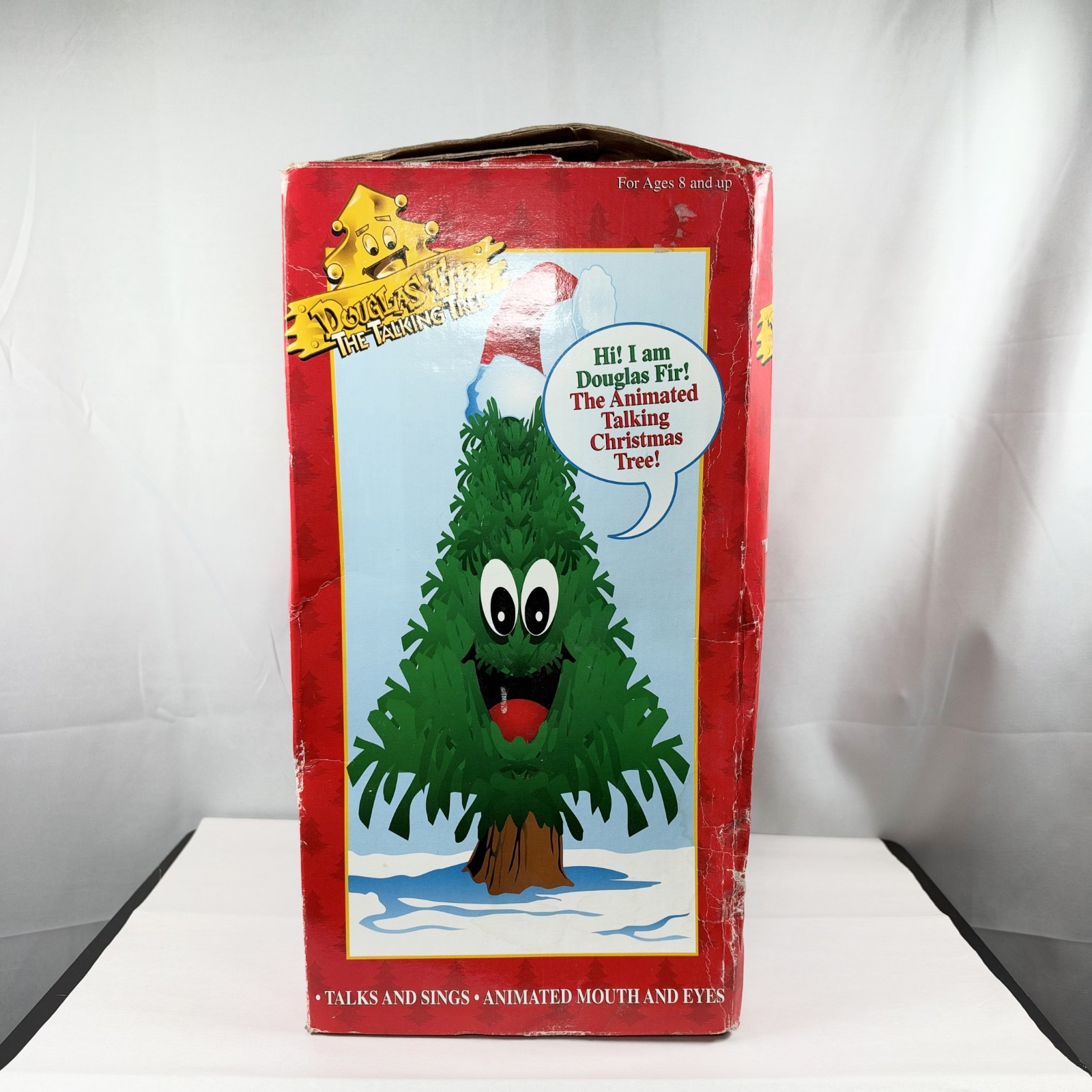 Vintage Retro Gemmy Dancing Douglas Fir Sing/Talking Christmas Tree / New