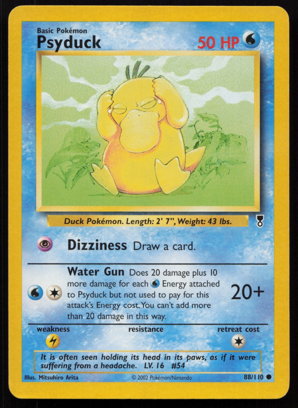 POKEMON TCG PSYDUCK 88/110 EX / LP LEGENDARY COLLECTION COMMON NON HOLO ENG 2002