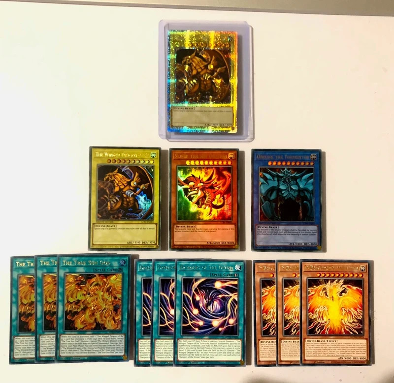Yugioh 13x Winged Dragon of Ra Cards  Incl Quarter Century Rare Limited Edition