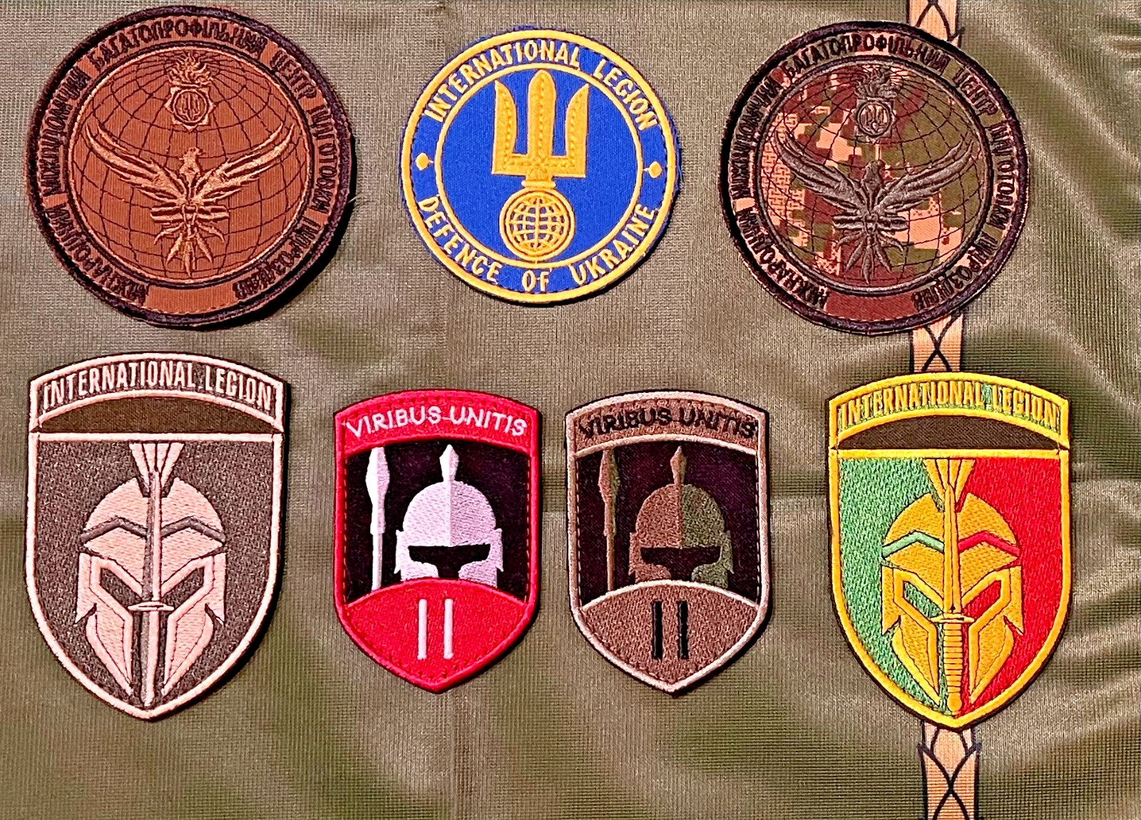 Ukraine international legion patch set of 7 military patches Ukraine Armed Force