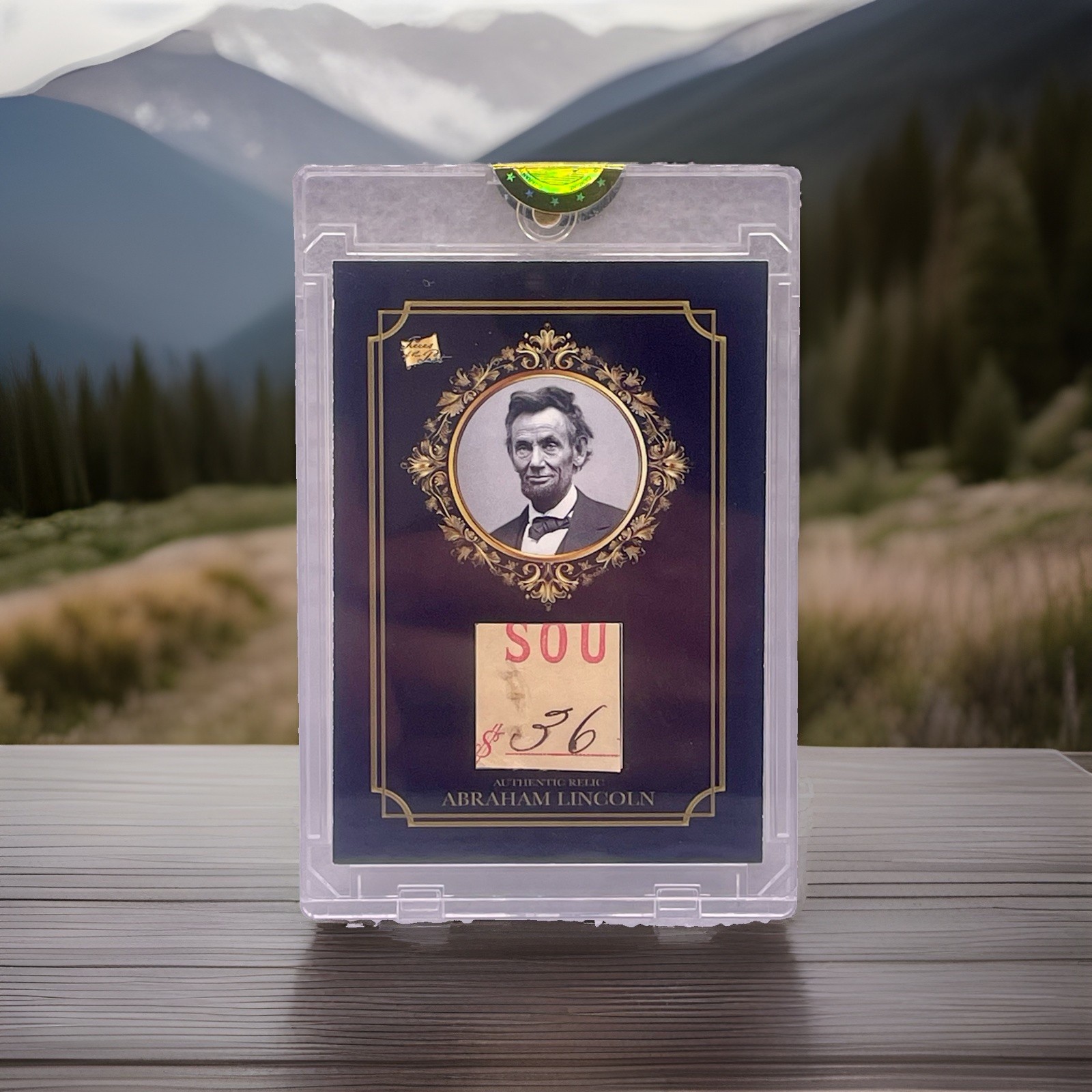 2024 Pieces Of The Past Abraham Lincoln Authentic Handwritten Relic