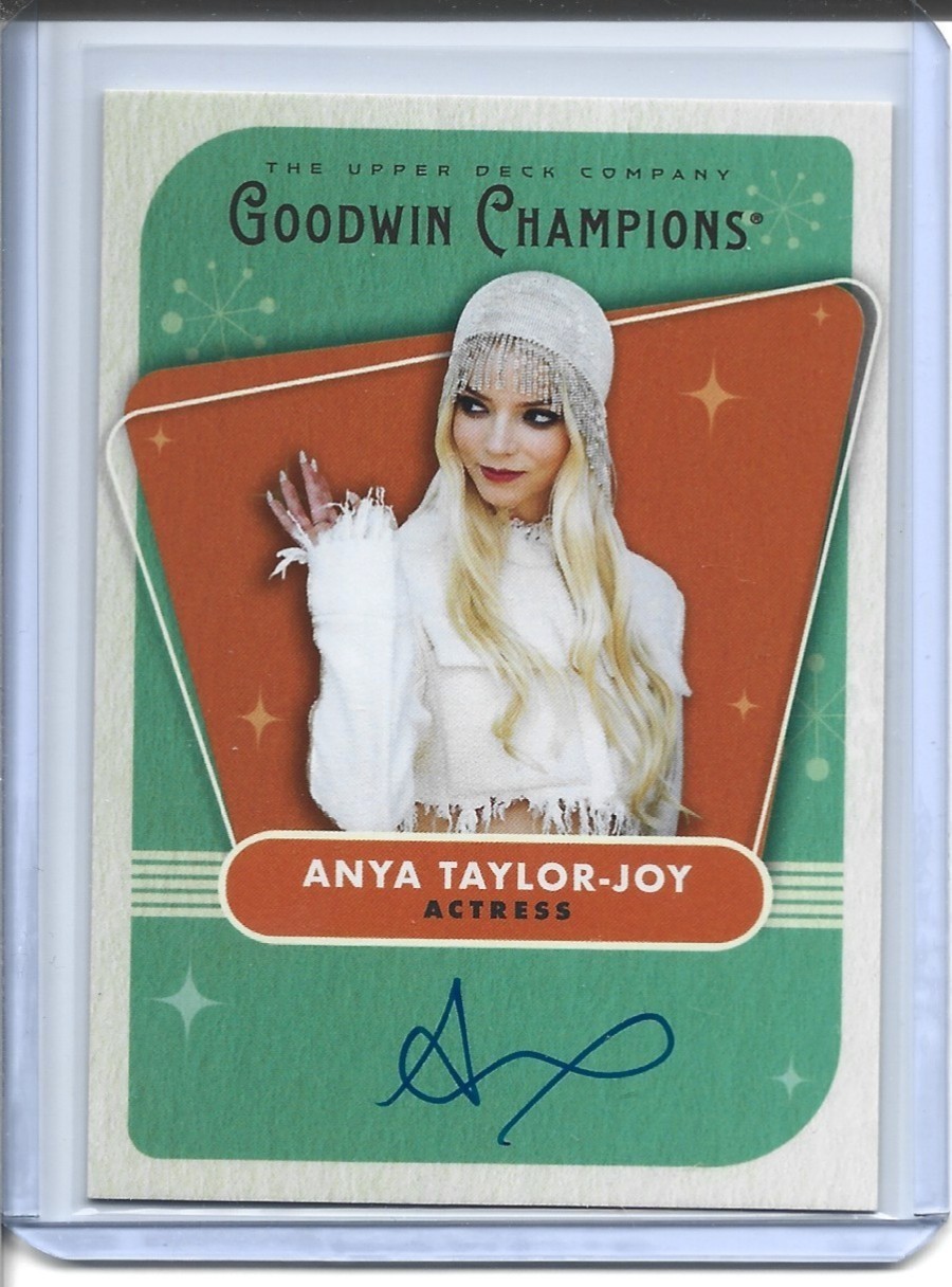 2026 Upper Deck Goodwin Champions Anya Taylor Joy 1950s Art Frame Auto Autograph