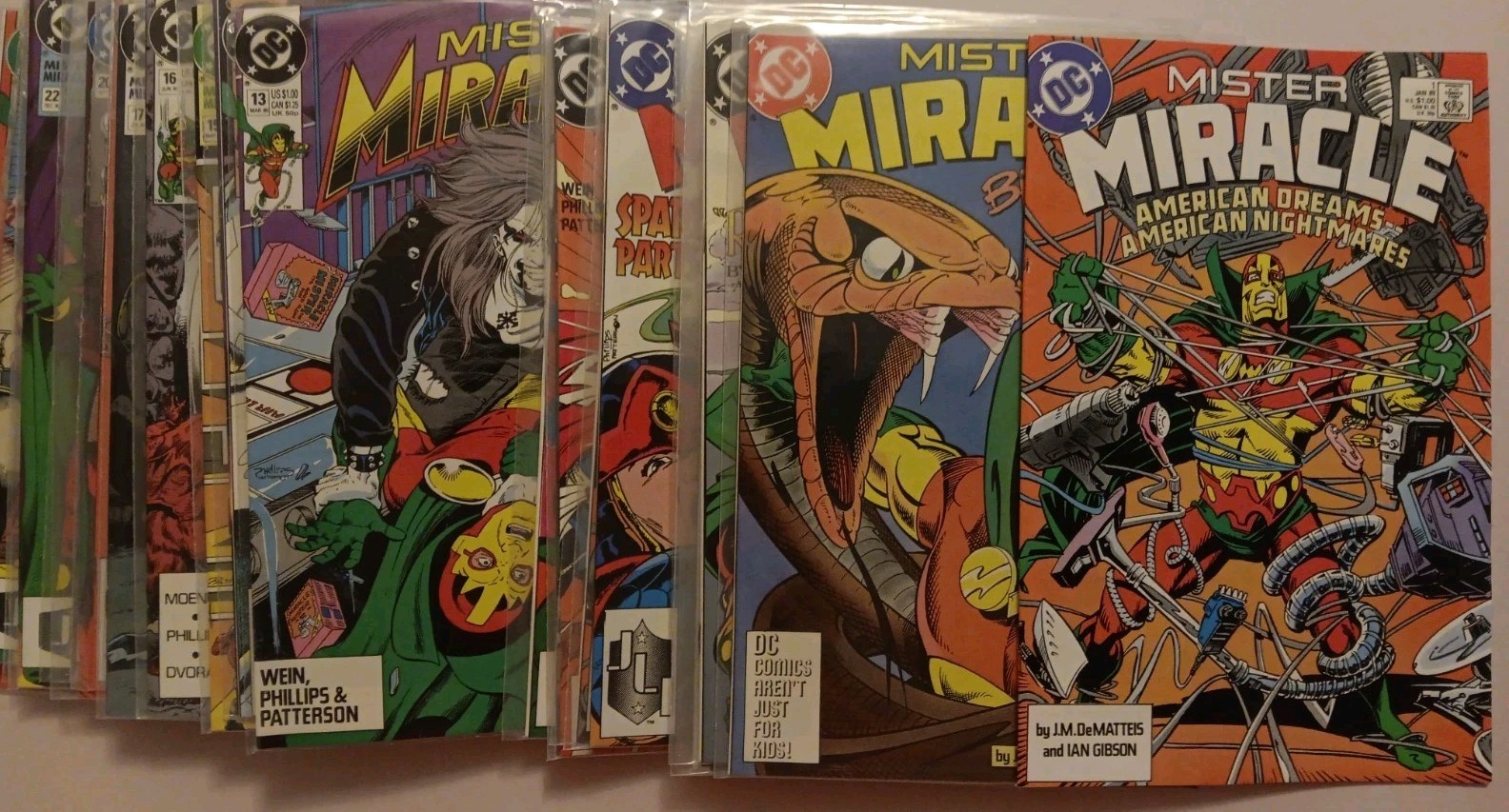 Mister Miracle #1-28 lot Complete Set Series J.M. Demateis DC Comics 1989 VF/NM